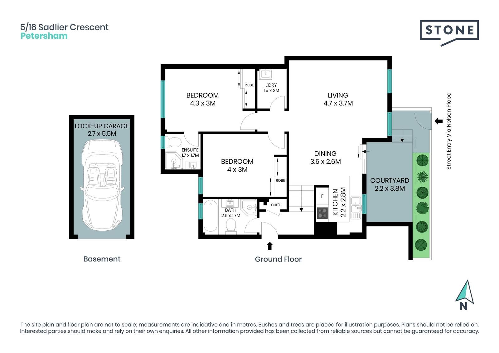Updated courtyard apartment offers easy private living