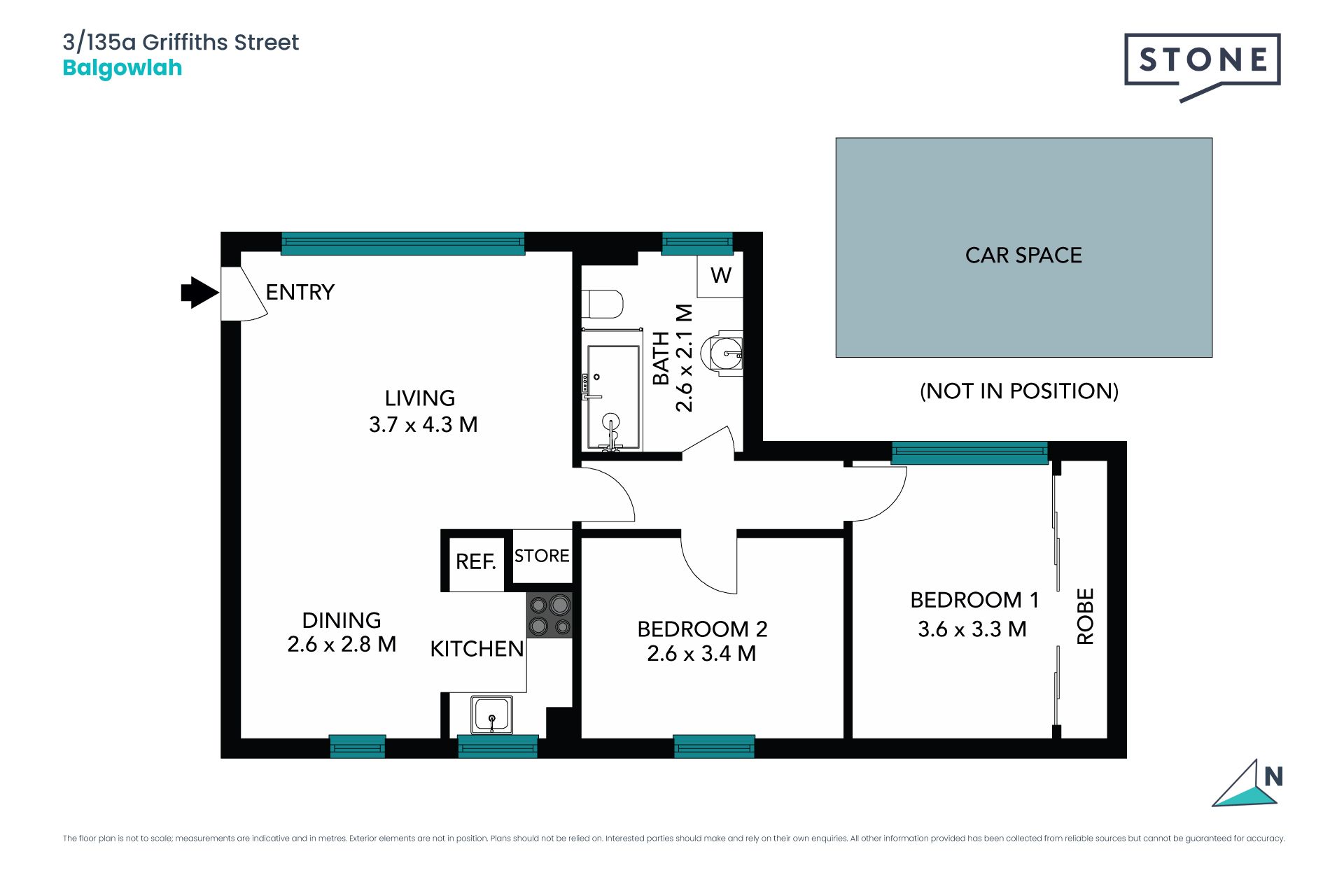 Spacious and centrally located two bedroom apartment