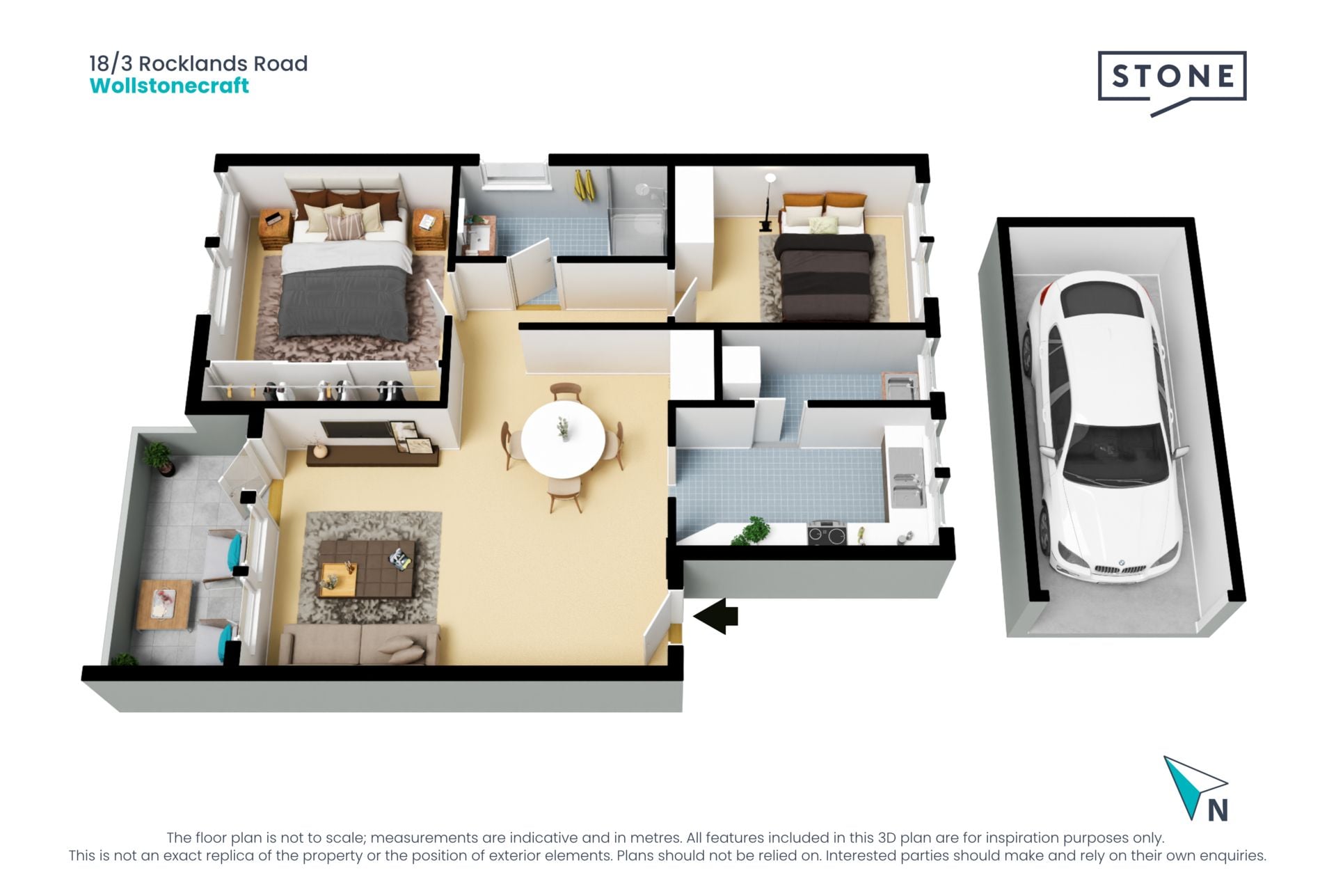 Beautiful Top-Floor Residence in Blue-Chip Wollstonecraft – Privacy, Light & Elevated Green Views