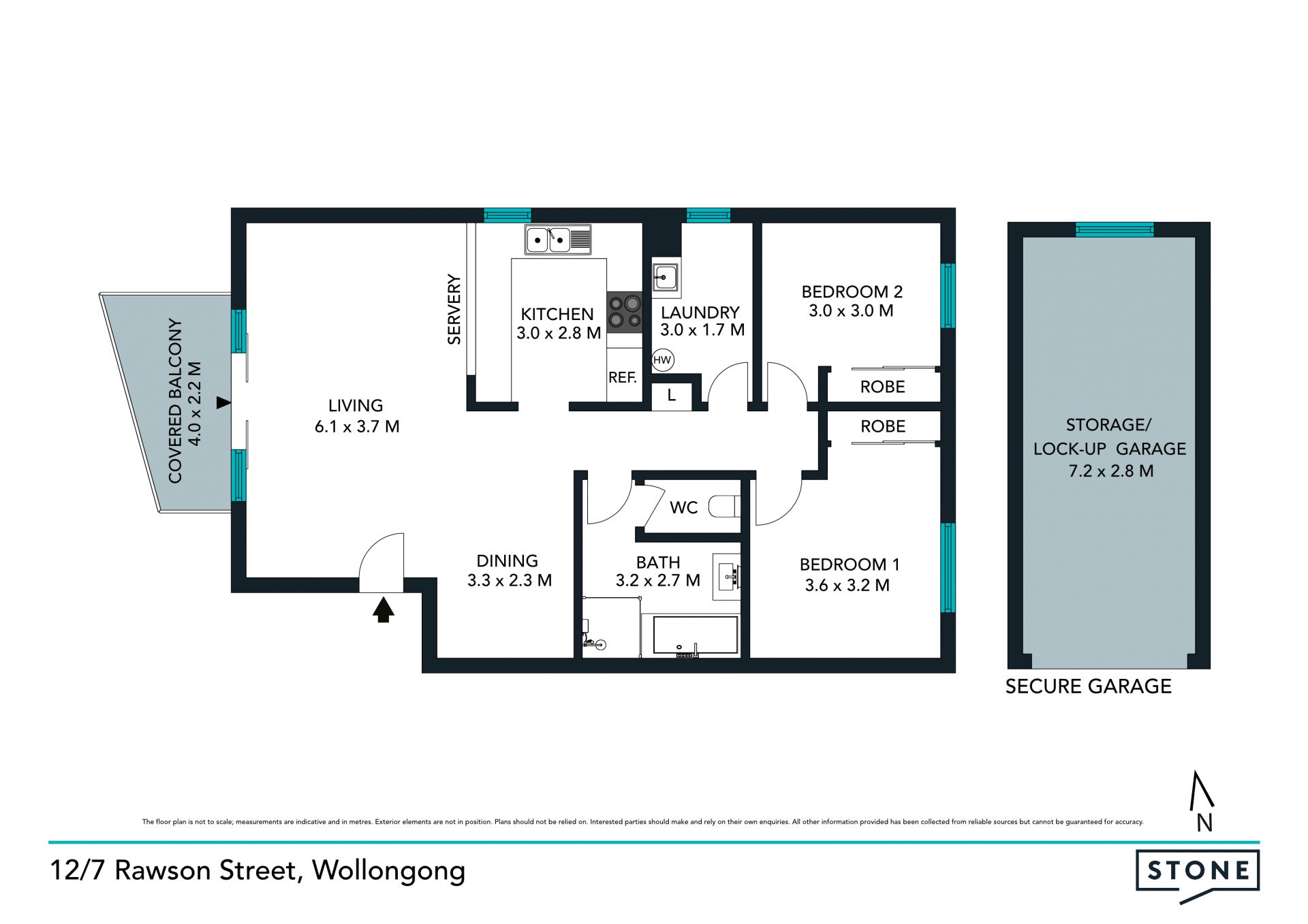 Private apartment nestled in convenient address
