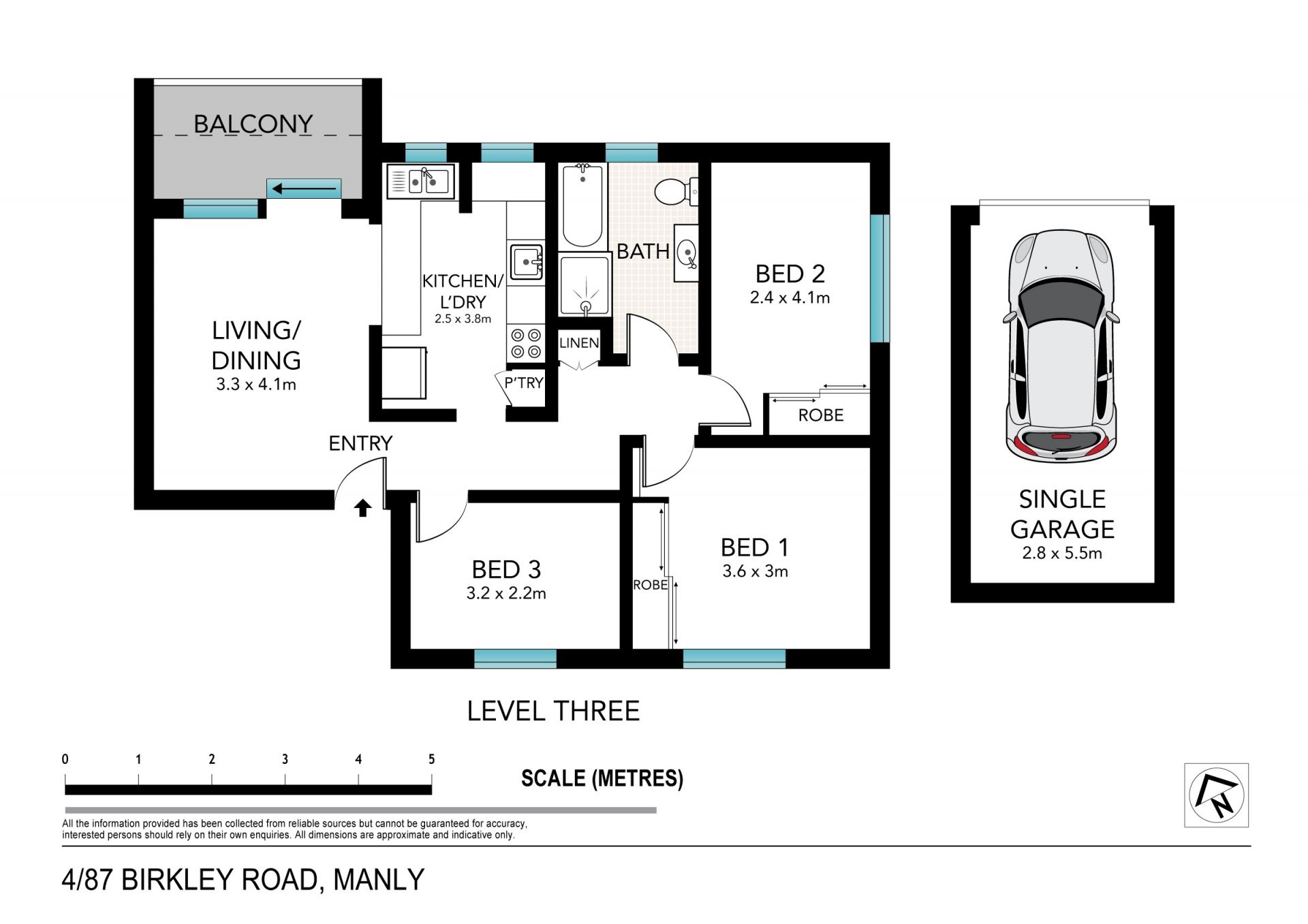 Panoramic outlook in a lifestyle position (access via Pine Street)