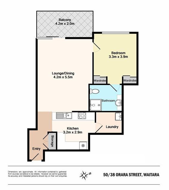 Oversized one-bedroom ground floor apartment