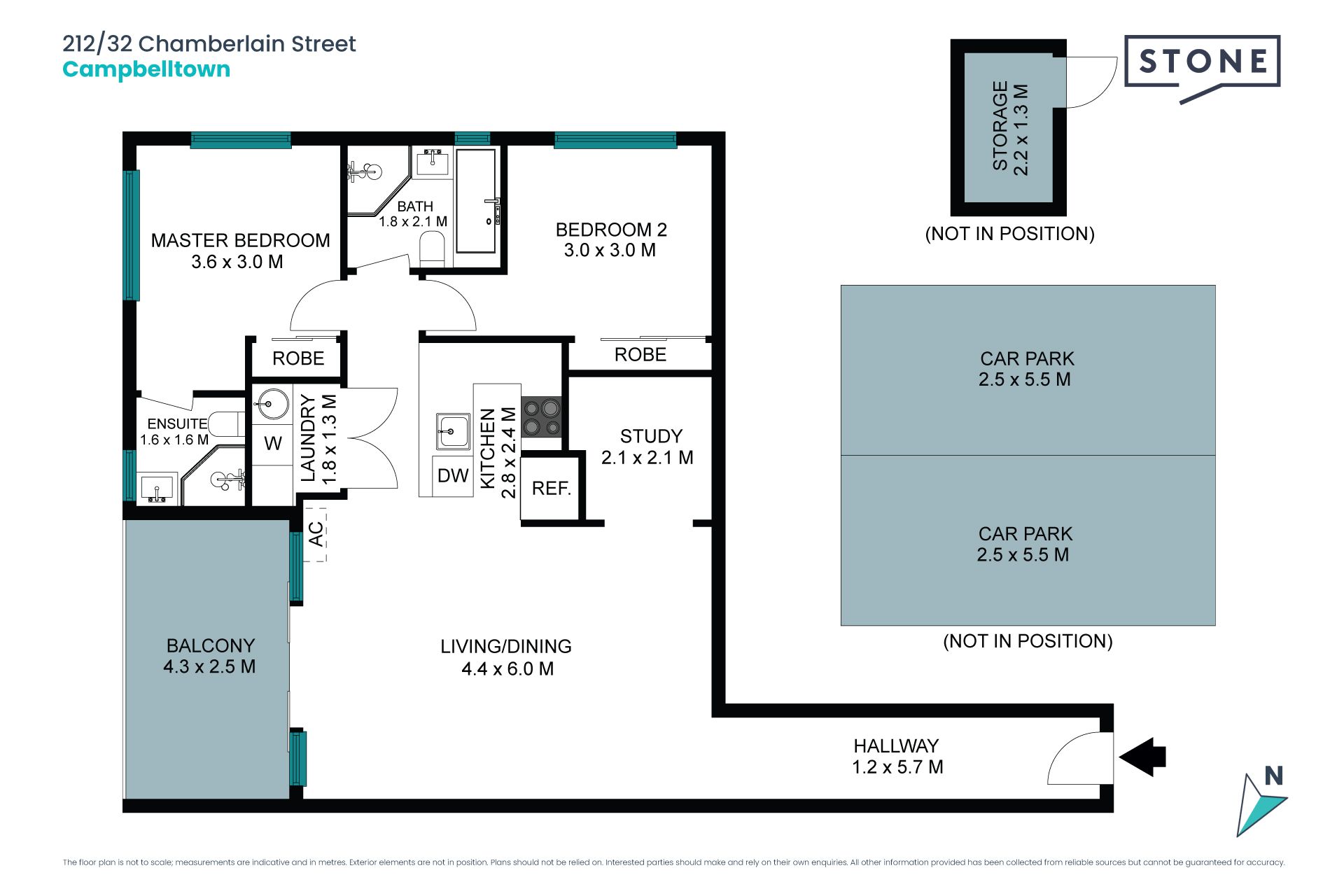 Study & two car spaces