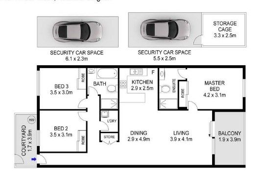 Modern 3 Bedroom Apartment with Bush Views