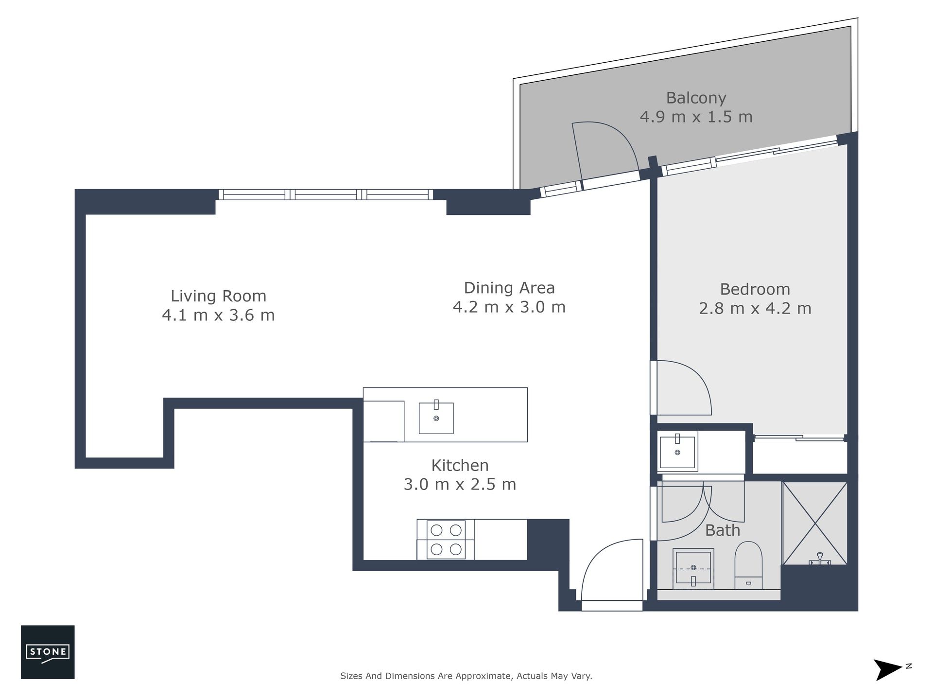 Brand new one bedroom apartment ready to move in!