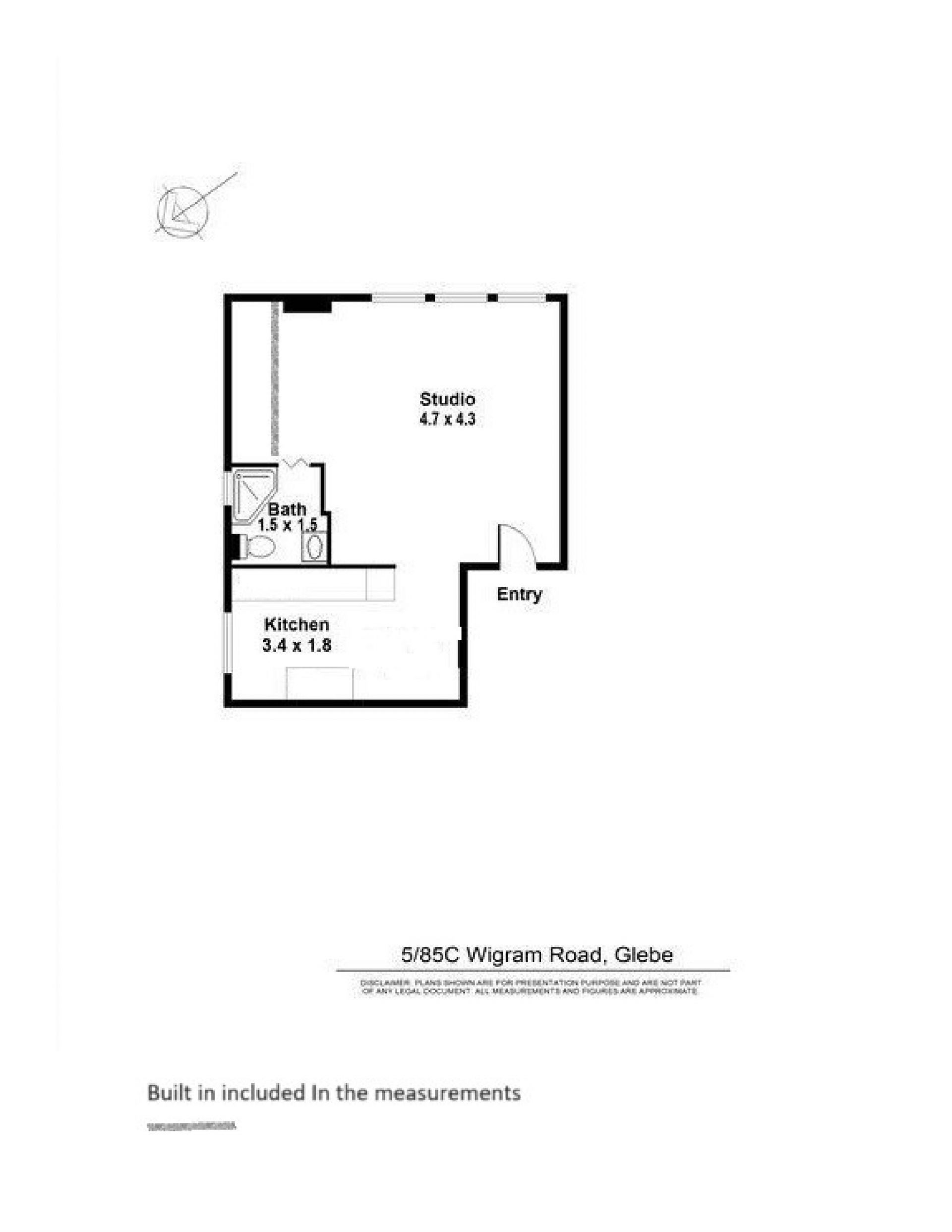 Modern Studio in desirable complex.