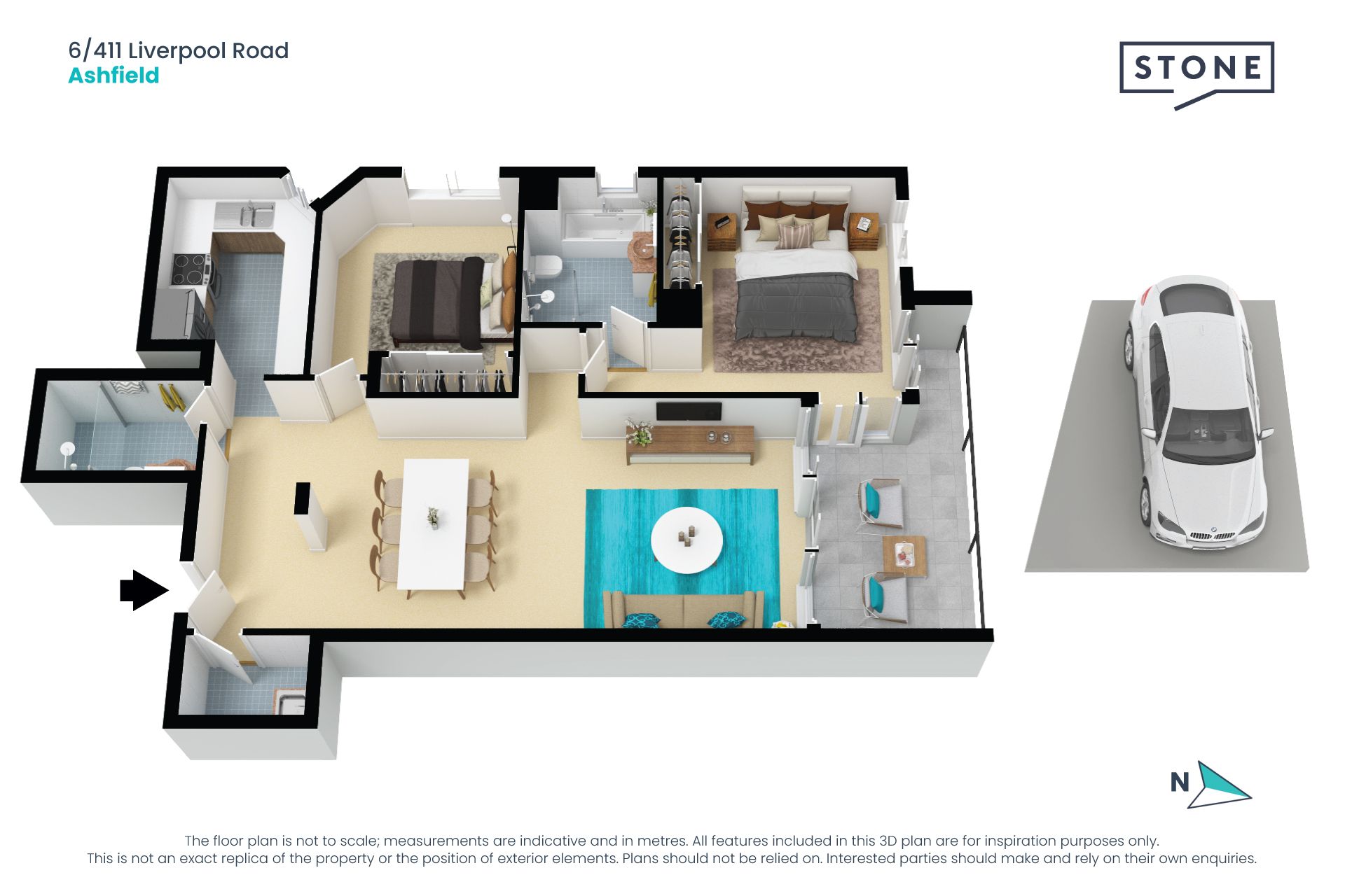 Stylish and whisper quiet location