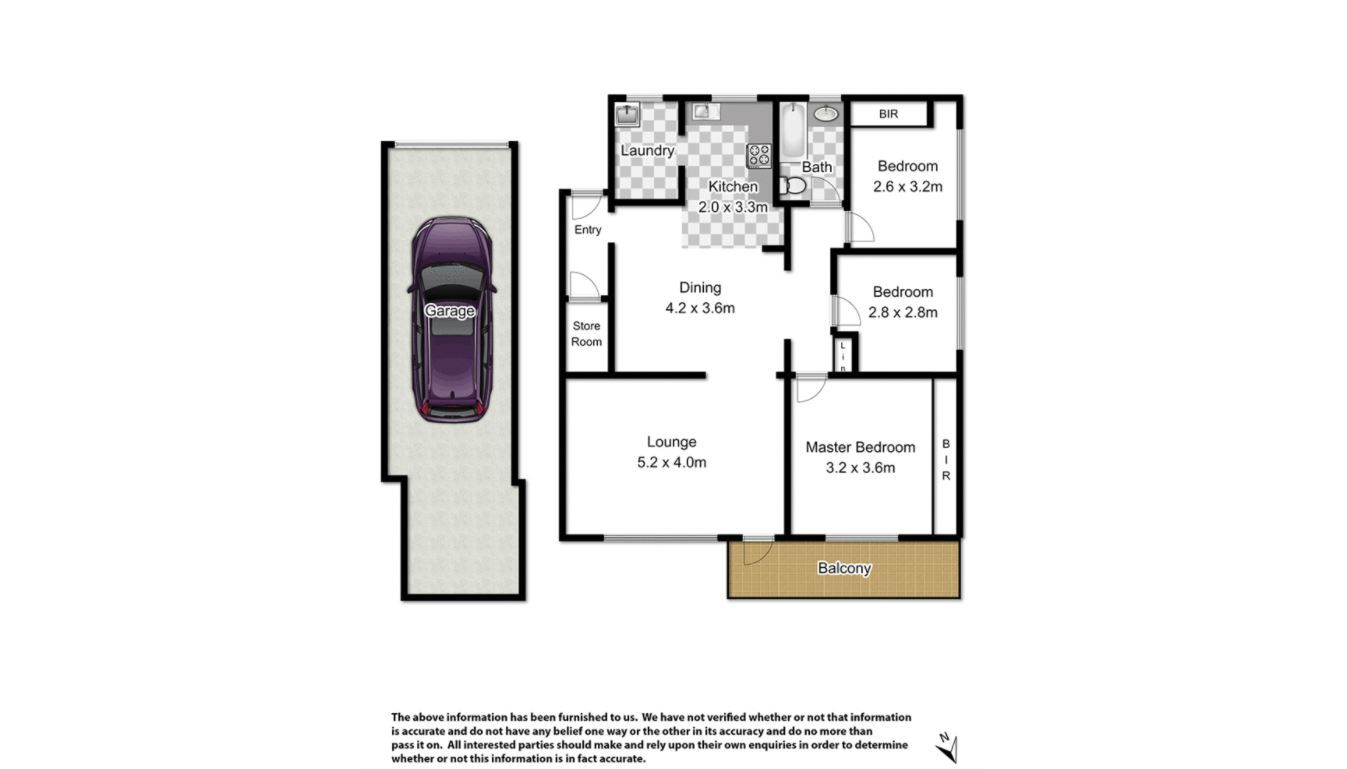 Light & bright three bedroom apartment, in convenient location