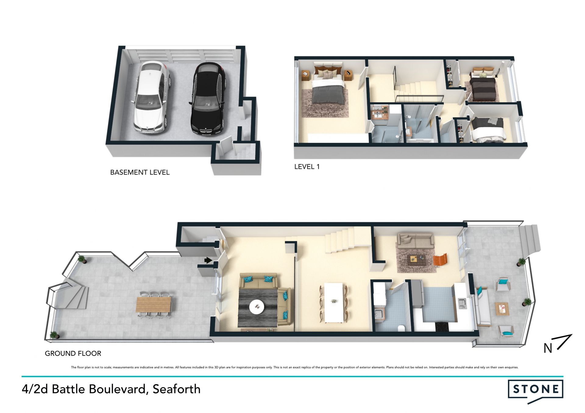 Contemporary town home with Middle Harbour views