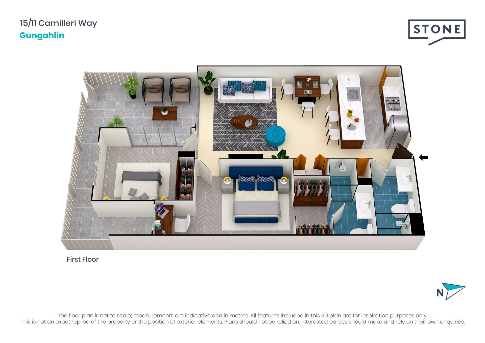 Executive two bedroom apartment