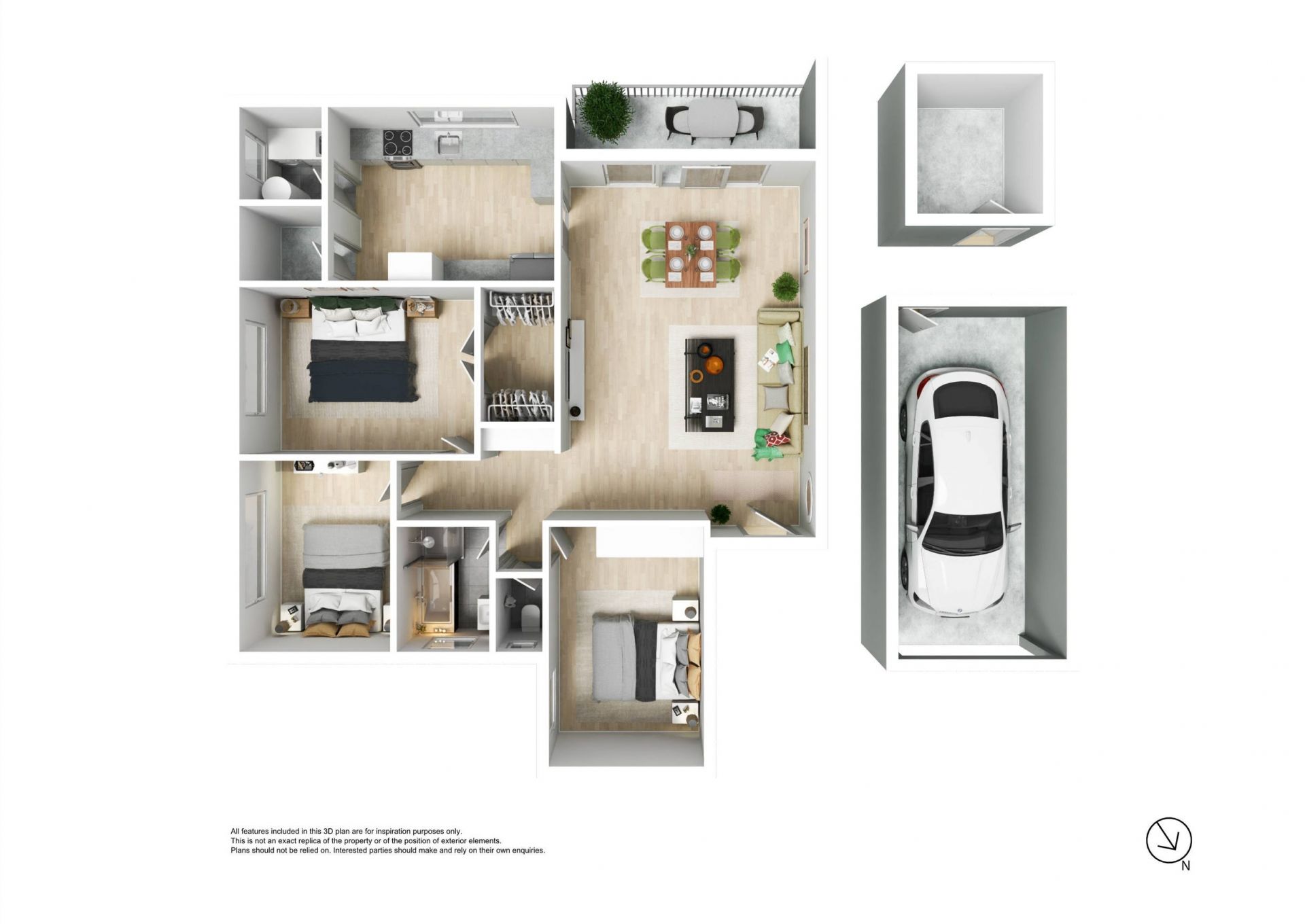 Three Bedroom Apartment Offering Modern Living With Views