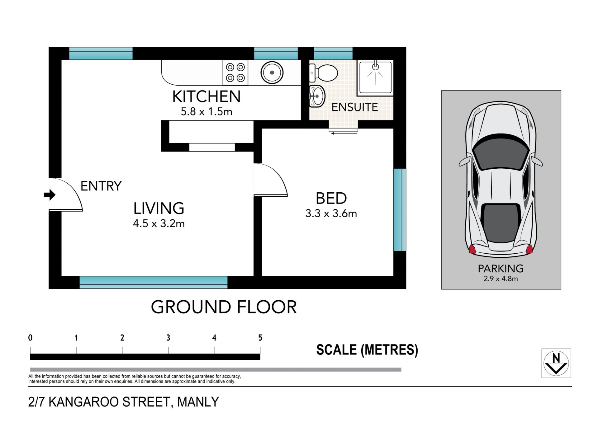 Bright and tranquil apartment right near the beach
