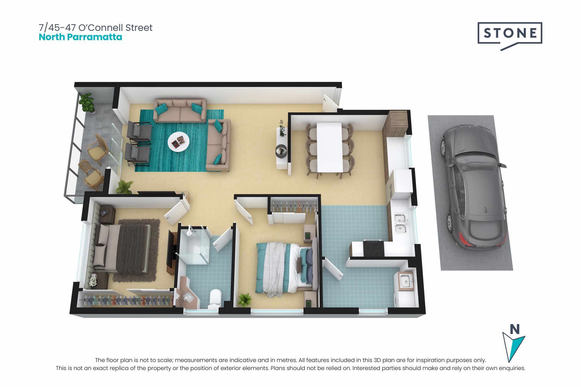 Freshly Updated Two-Bedroom Apartment in Ultra-Convenient Setting