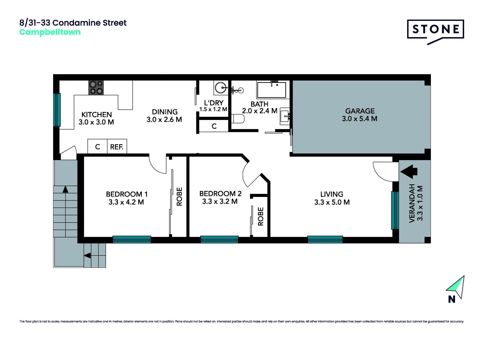 Modern 2 bedroom villa