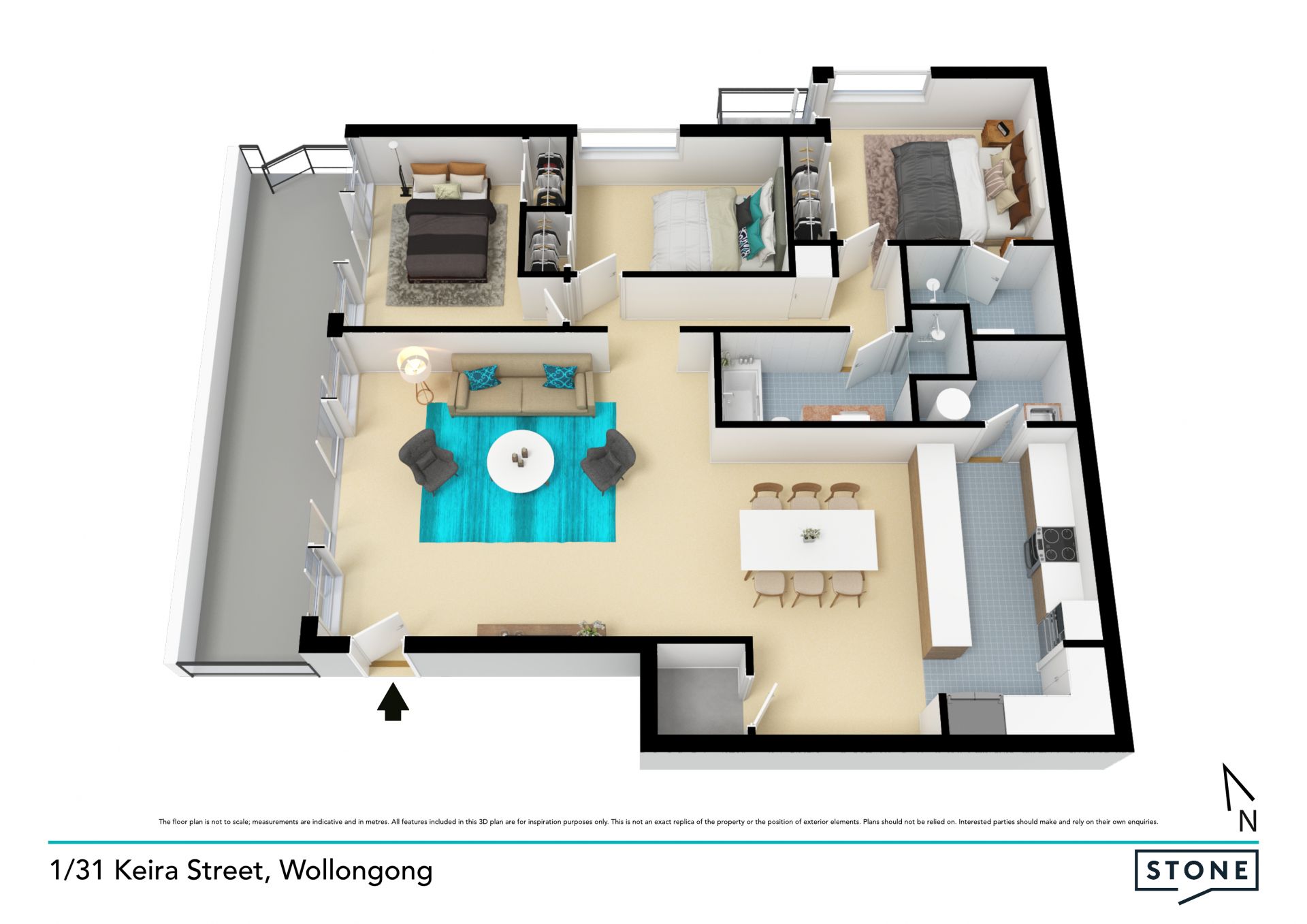 Modern ground floor apartment in a coveted locale