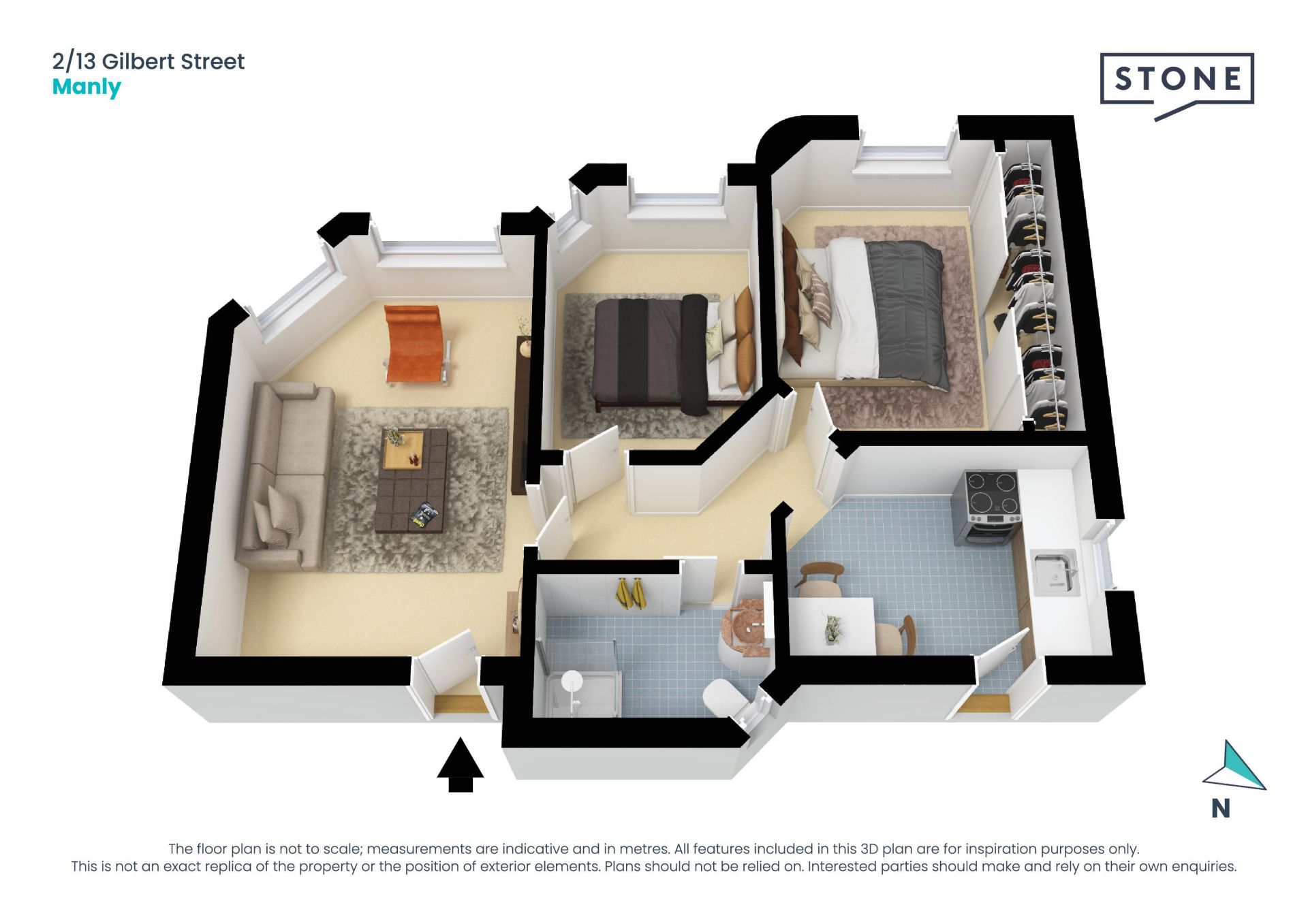 Character apartment in lifestyle location
