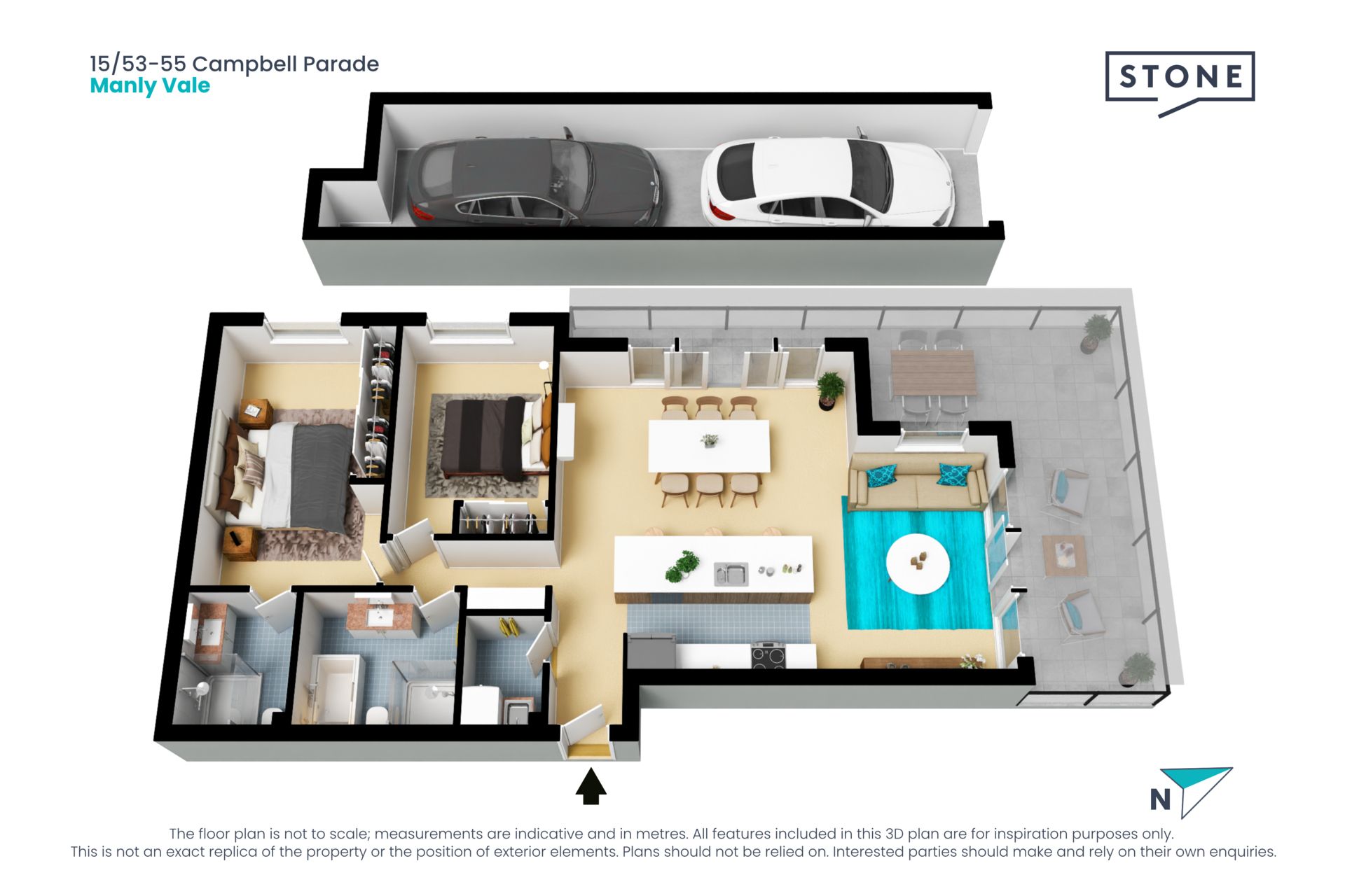 Bright and spacious north-facing lifestyle apartment