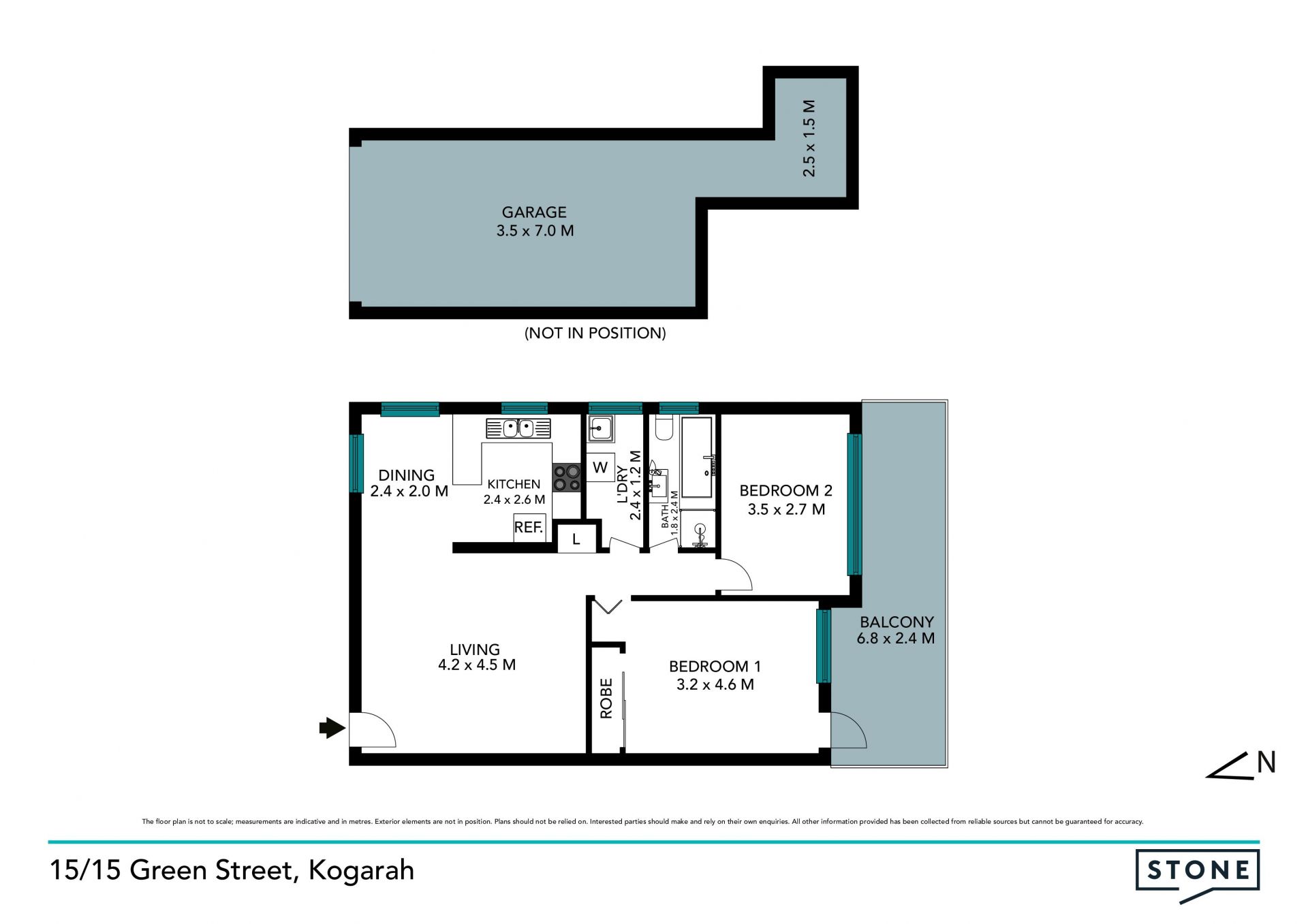 Sunlit apartment in convenient lifestyle location
