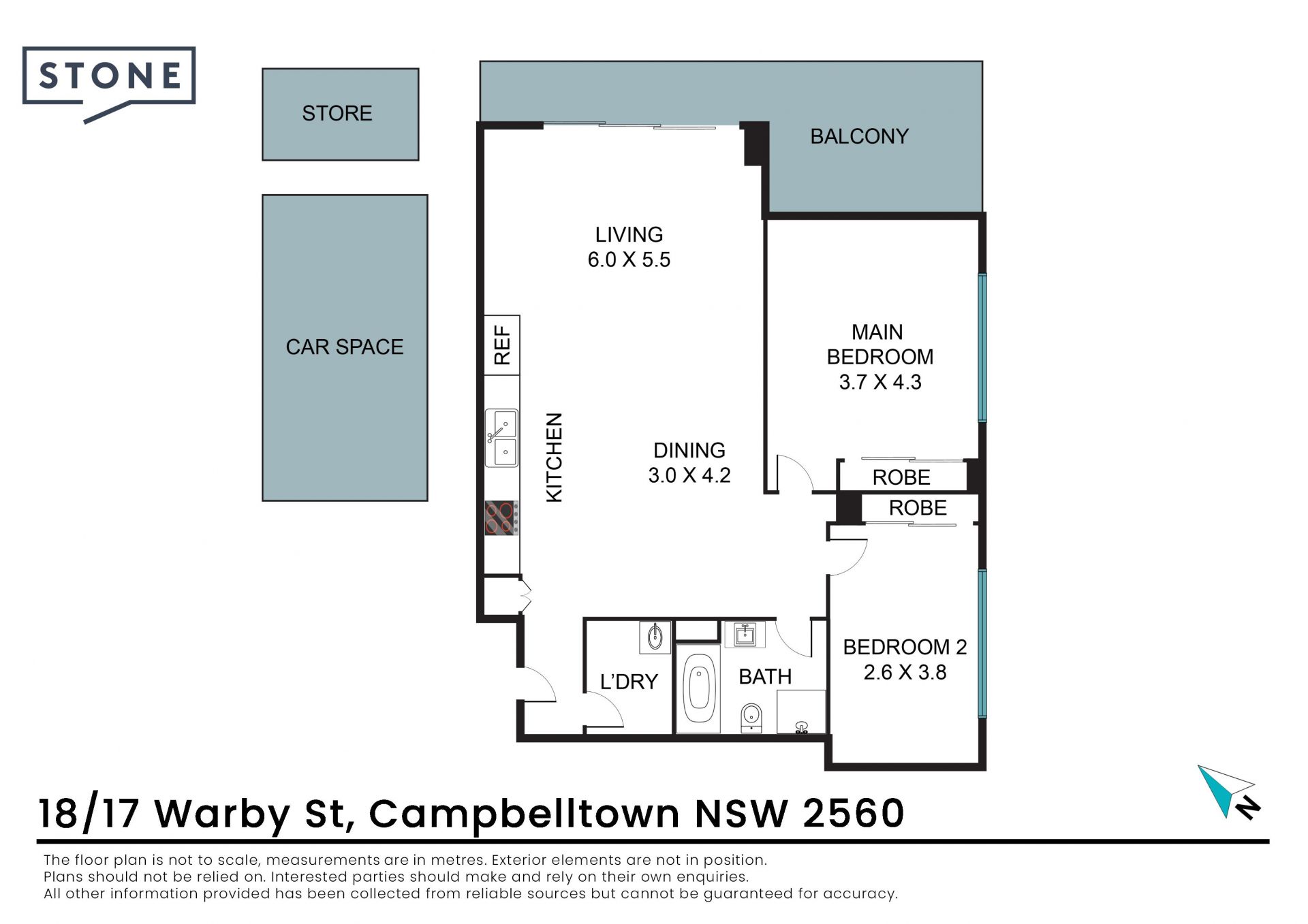 Modern unit in prime location