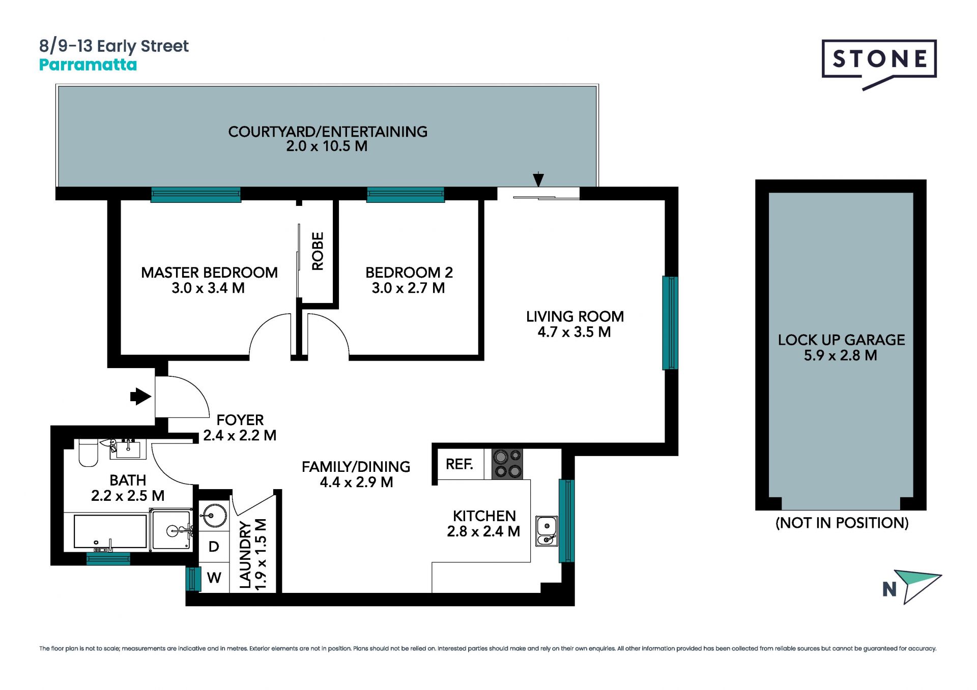 1st Floor Apartment on CBD Fringe