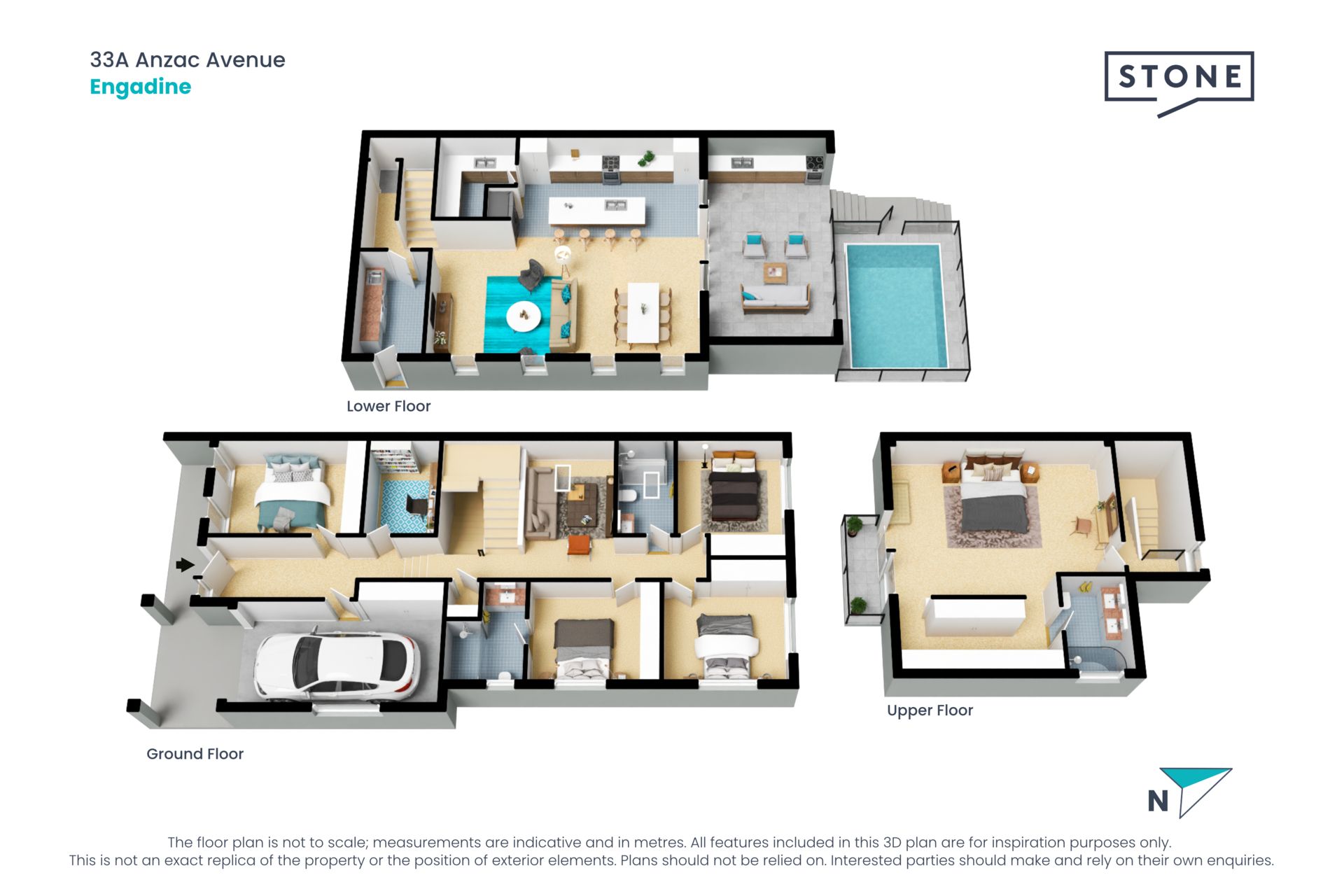 Brand-new luxuriously spacious five bedroom duplex
