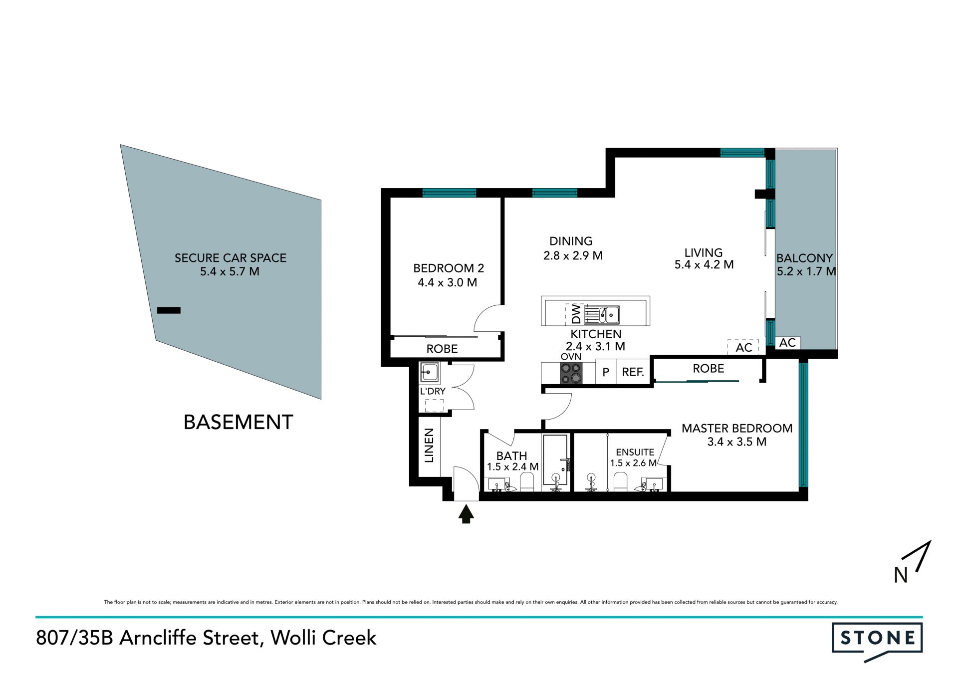 Modern sundrenched unit 15 minutes from the CBD