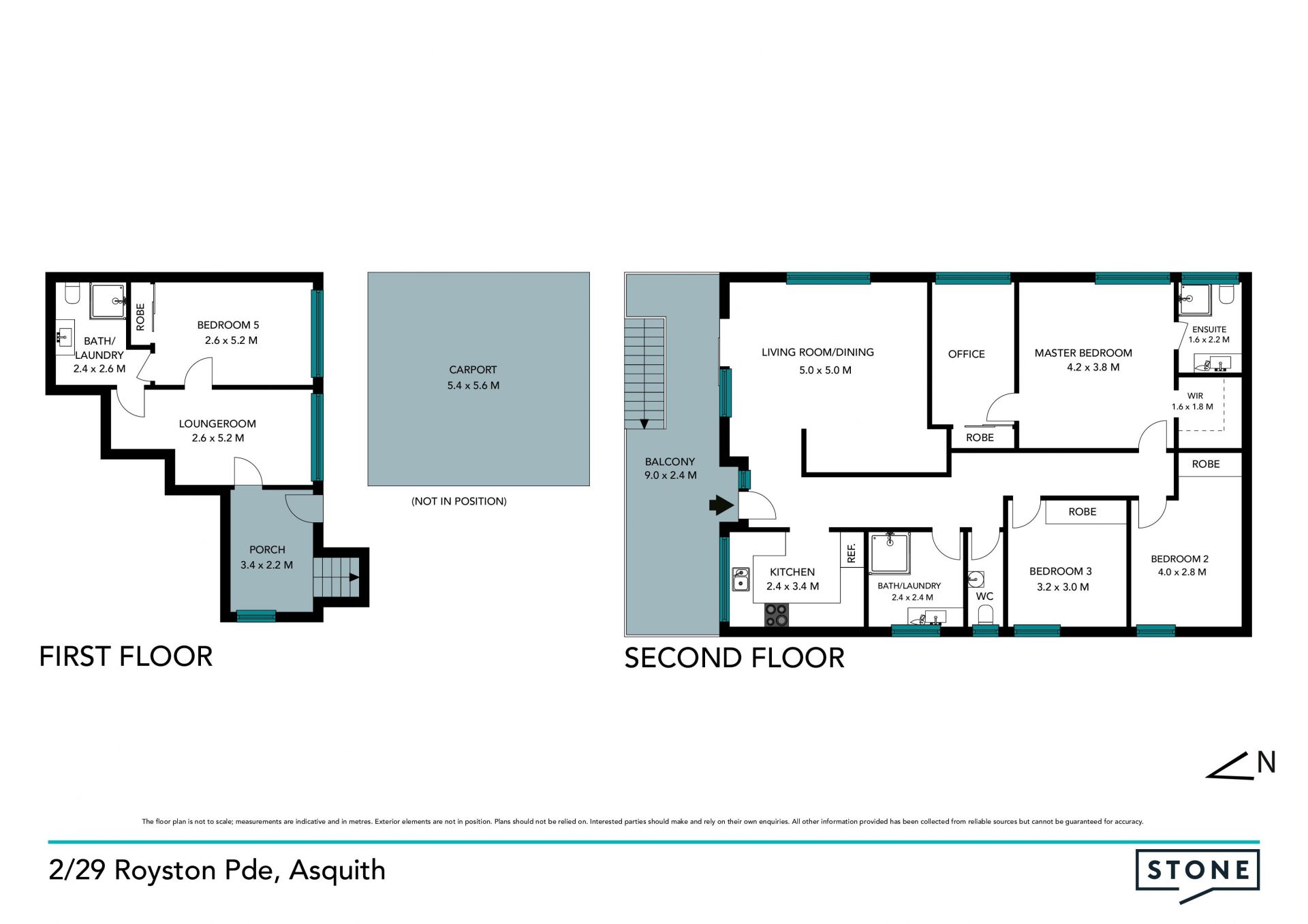 Large internal space for multiple living