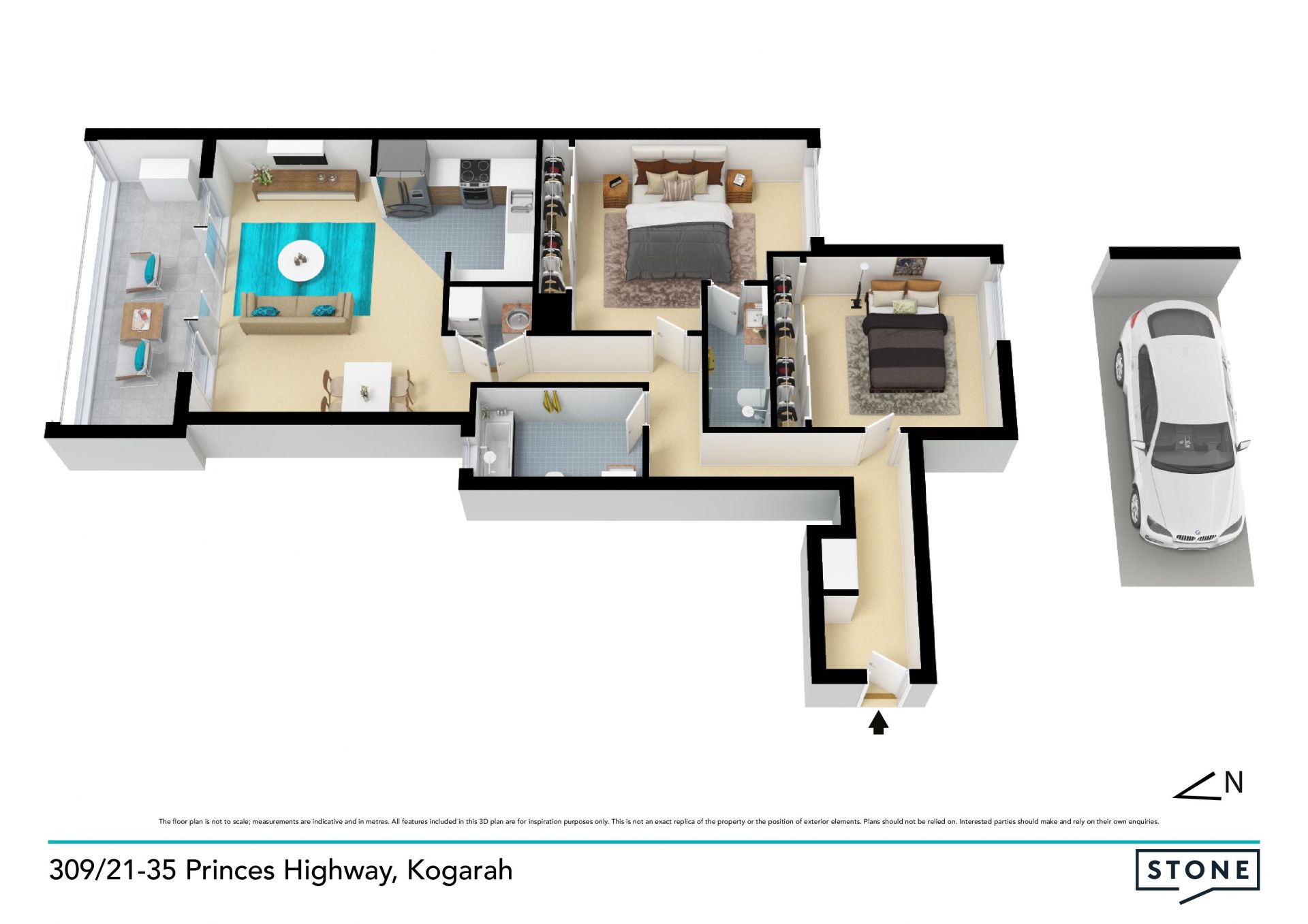 Easy living in a spacious & modern security apartment