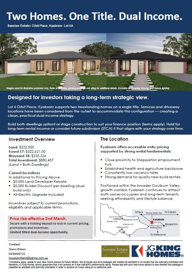 Lot 5/6B Orbit Place, Kyabram VIC 3620