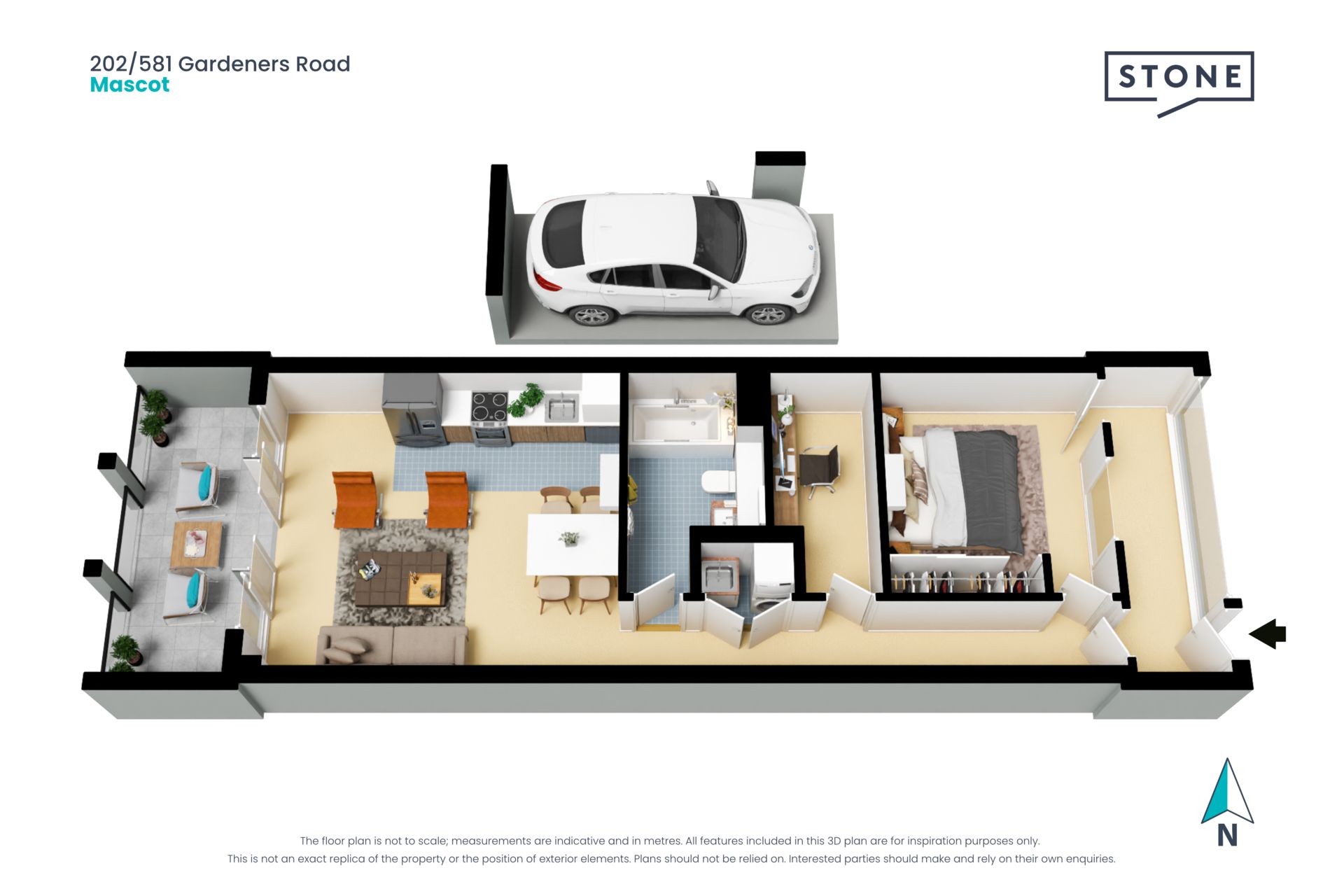 Modern & Spacious 1 Bedroom Apt in Prime Mascot Location !