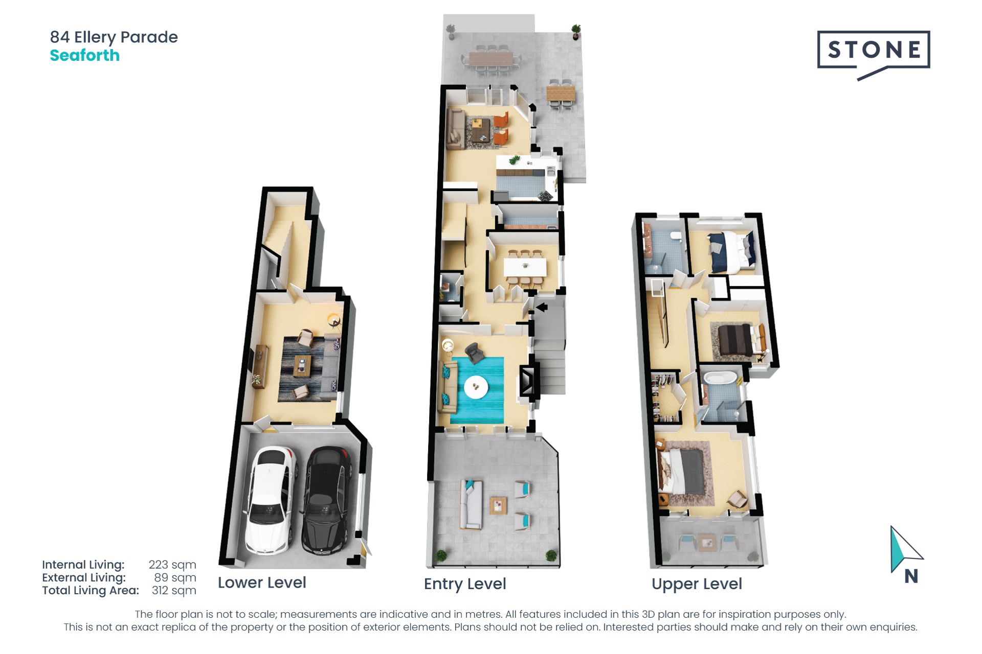 Elegant entertainer with north facing aspect and views