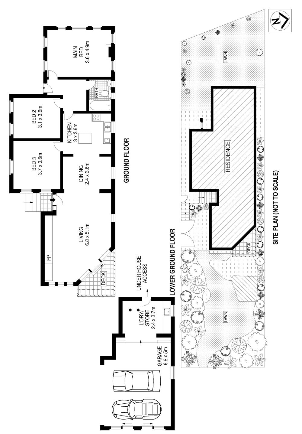 Bright interiors flow easily outside beneath high ceilings