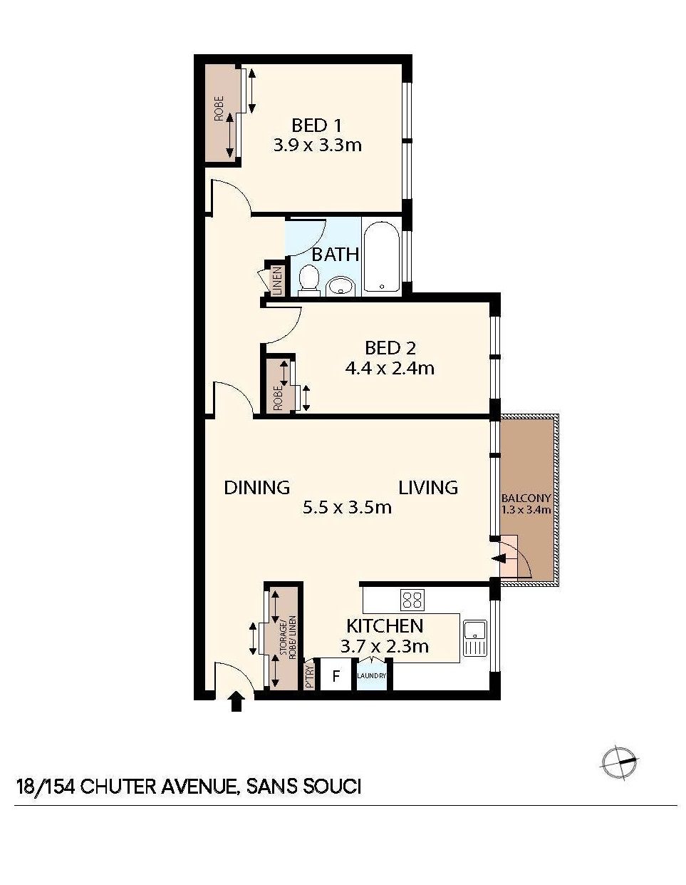 DEPOSIT TAKEN - Stylishly Updated Apartment Steps From The Beach