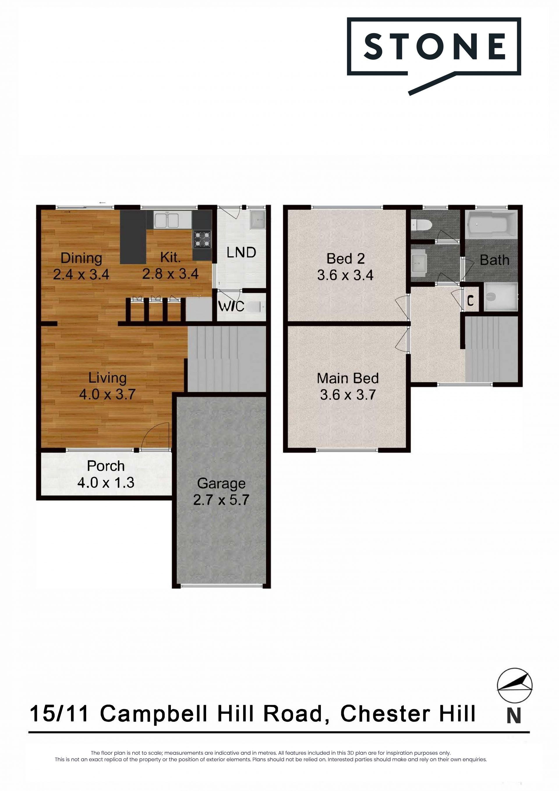 Perfect Modern 2 Bedroom With AC Upstairs & Downstairs!