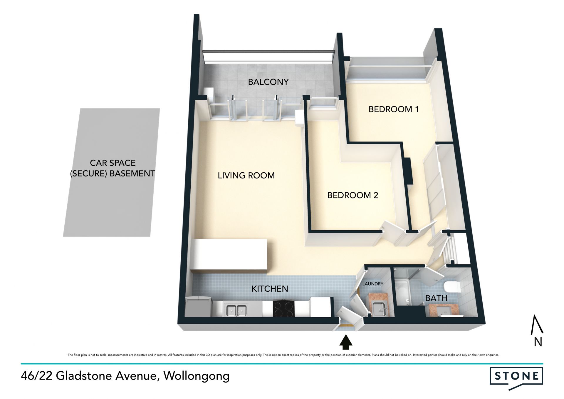 Sleek contemporary apartment central to the CBD