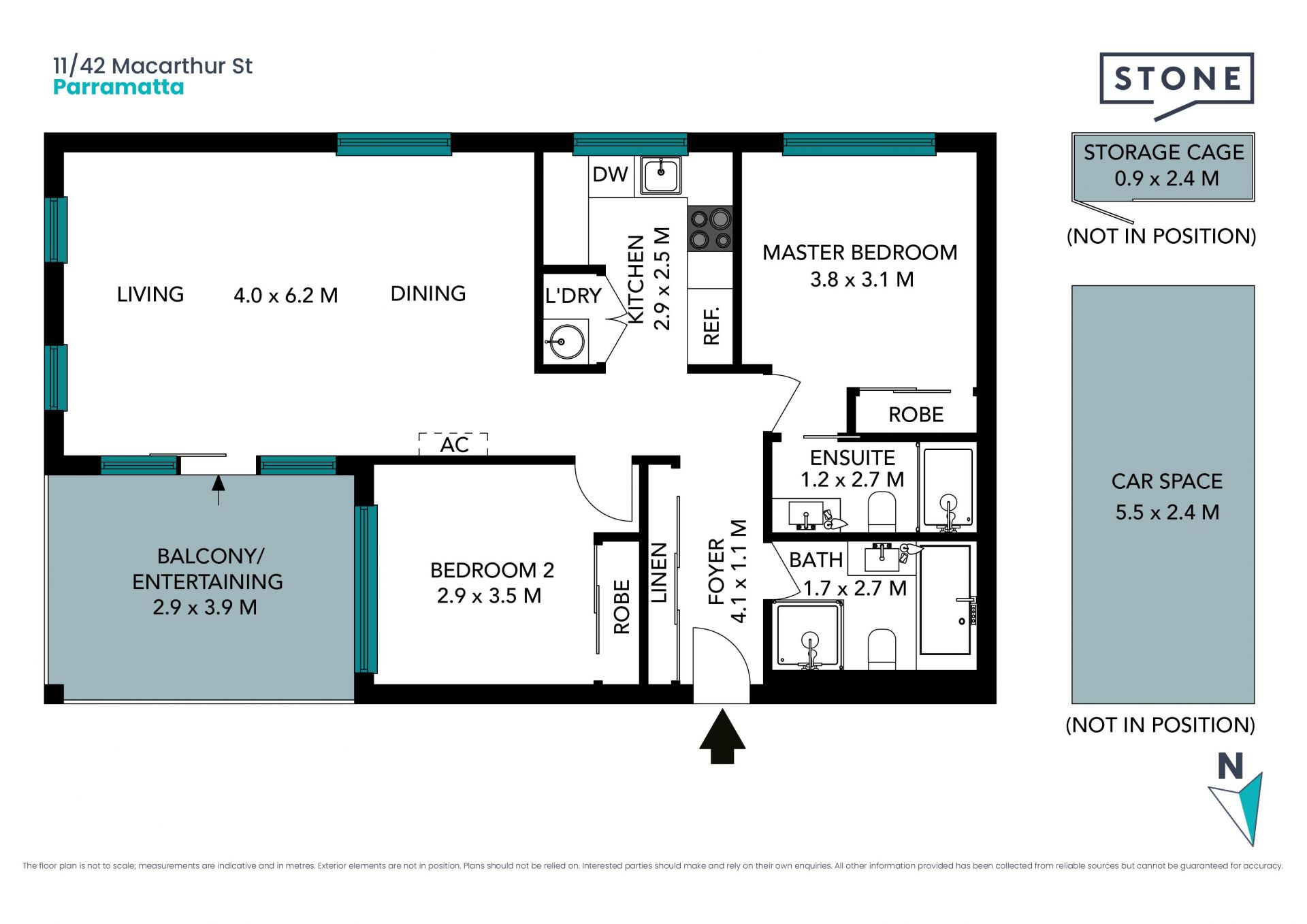 North-east facing apartment