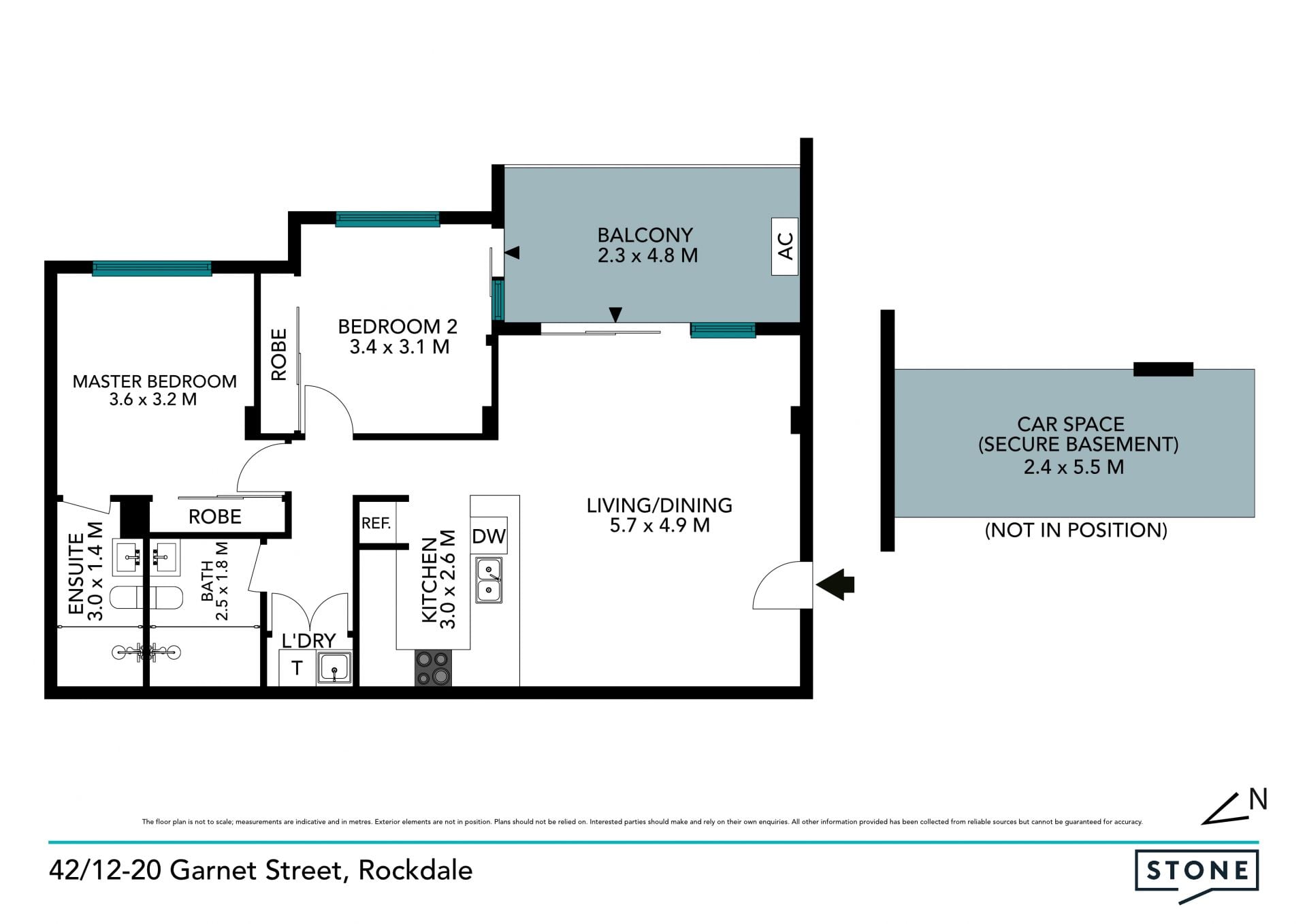Near-new designer apartment in parkland surrounds
