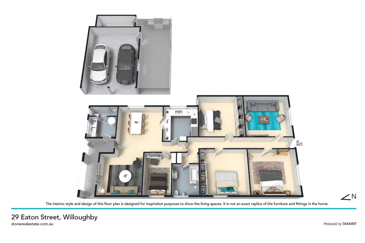 Superb level block with a rear north aspect