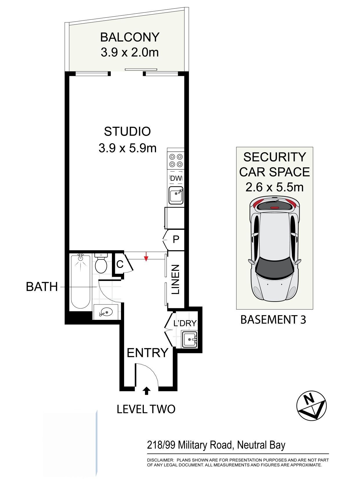 Modern Quiet Apartment Facing Cheal Lane with Carspace