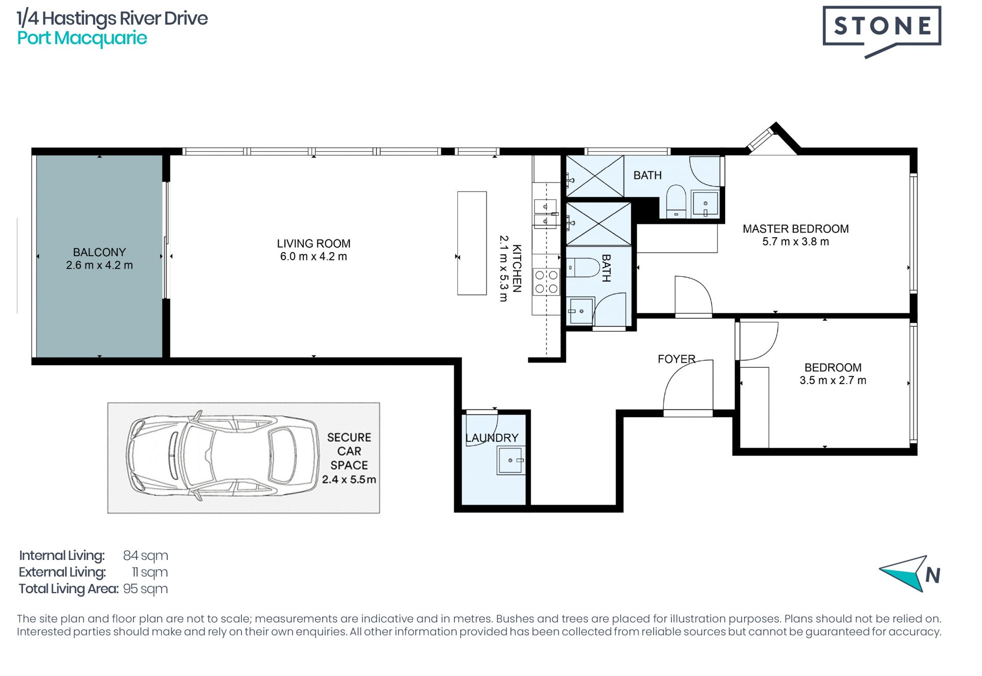 Modern CBD unit with Northerly water views
