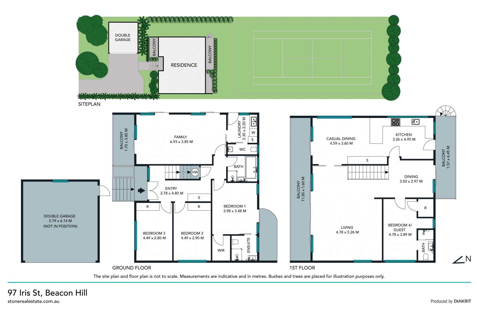 Large home with court
