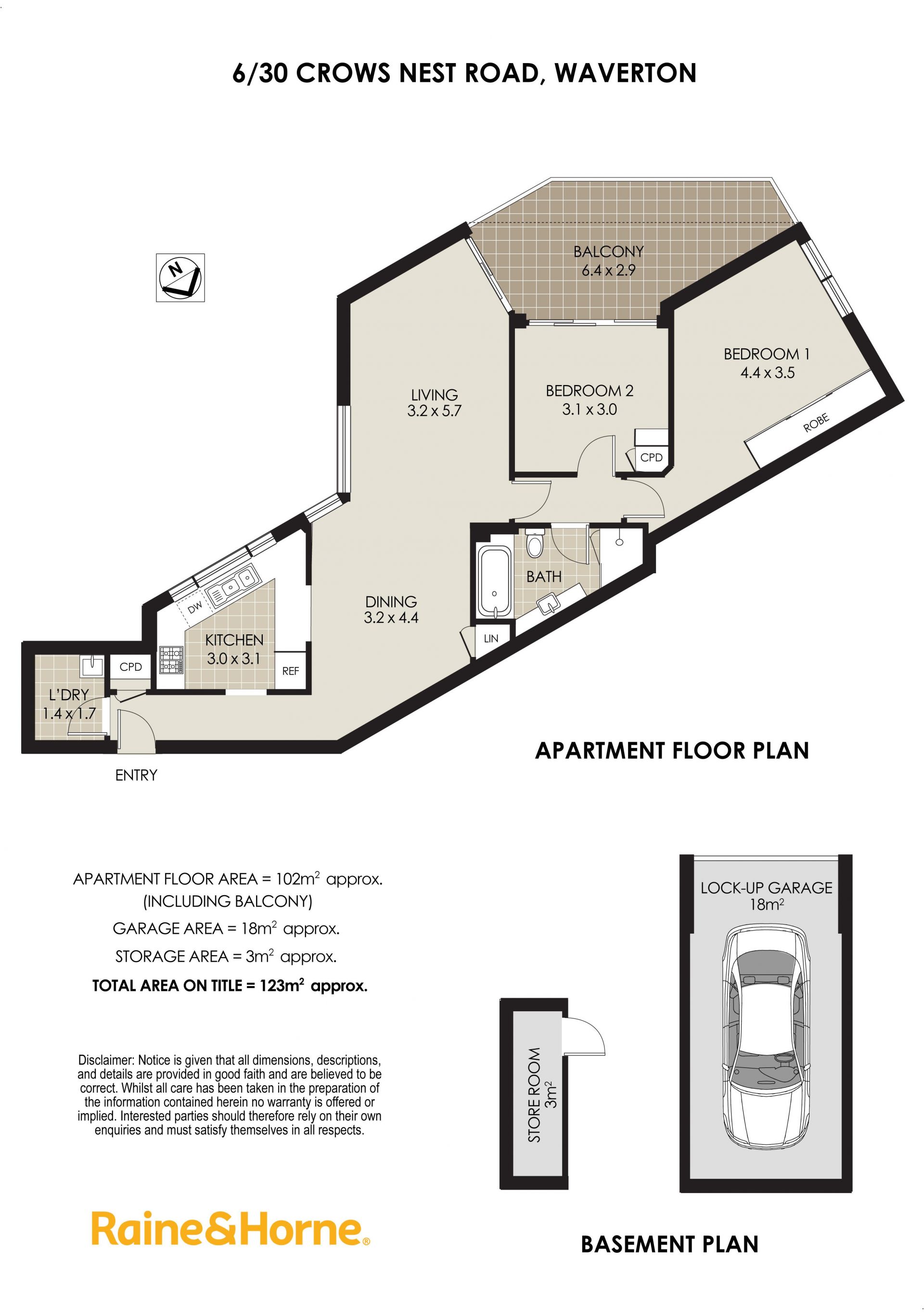 Light filled security apartment