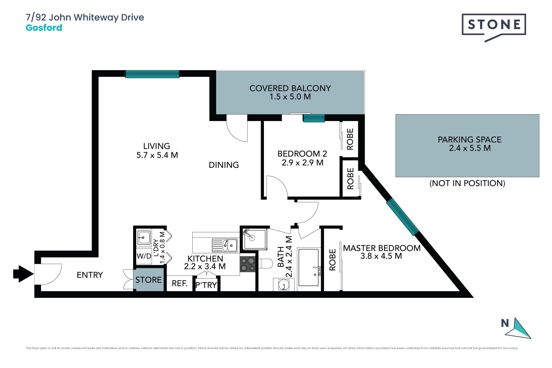 Quality apartment with water views