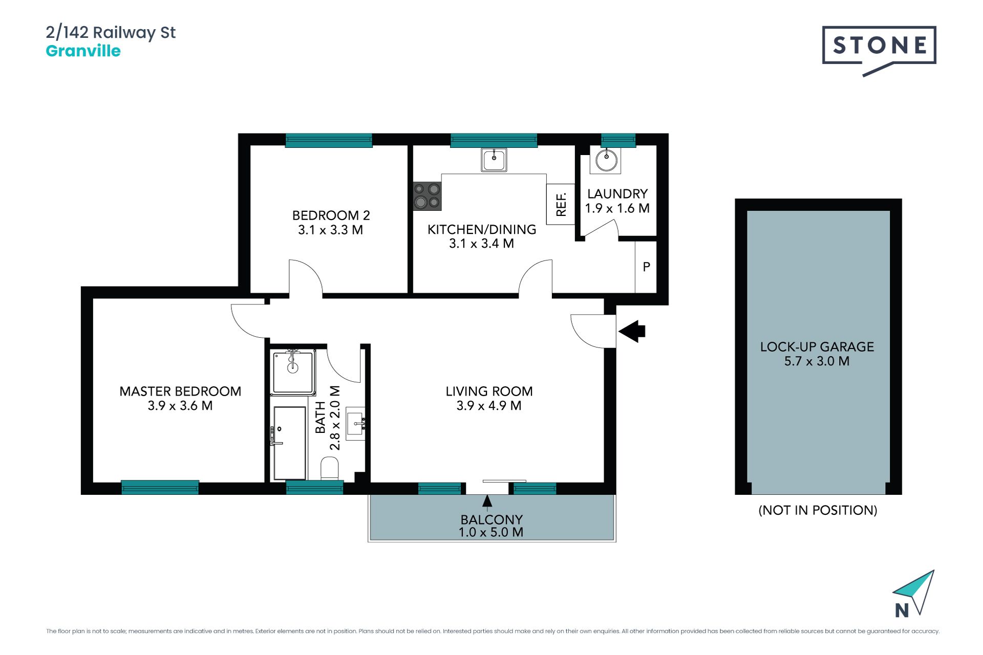 Refreshed 2 bedroom apartment