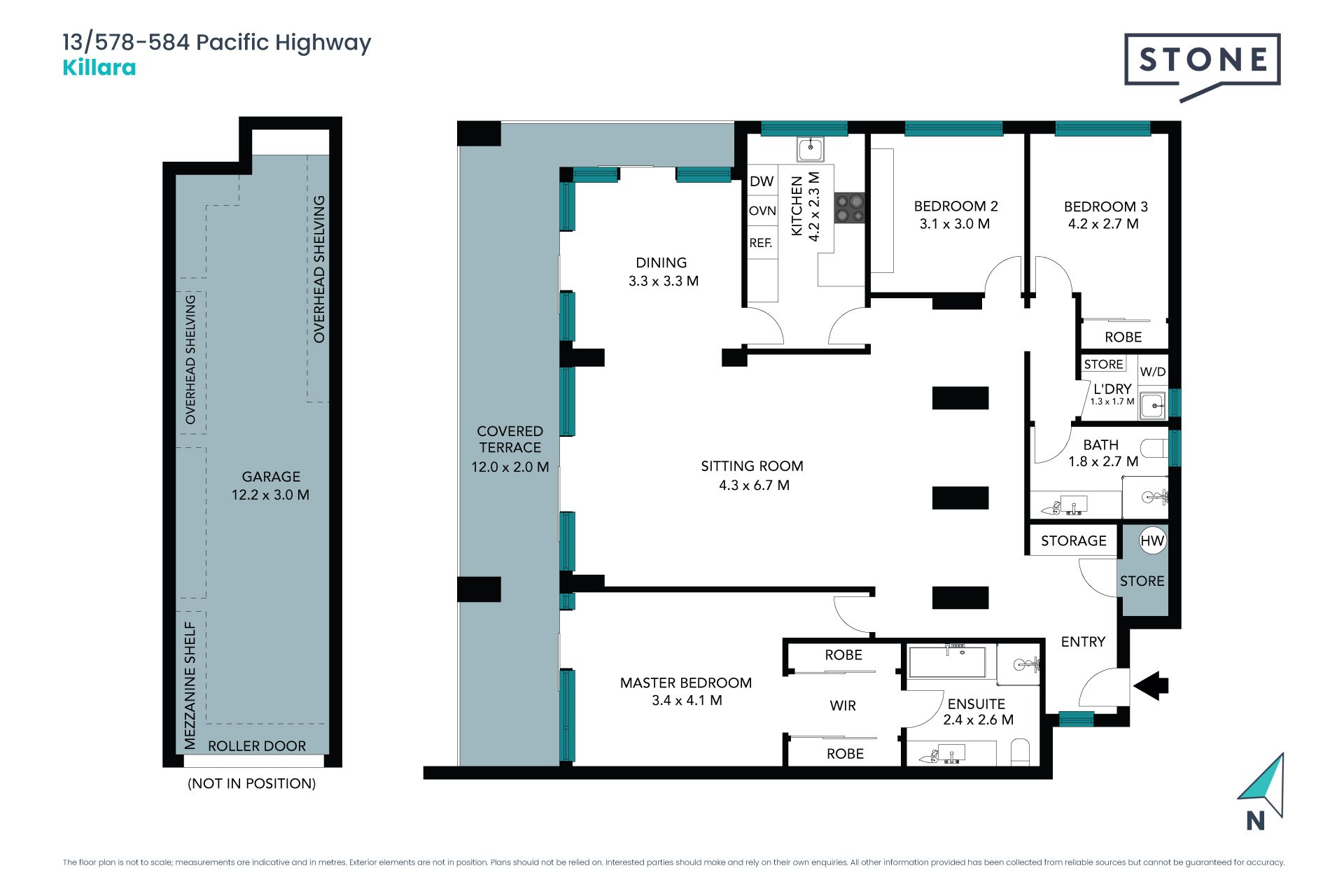 Vast whisper quiet apartment, with walk to rail