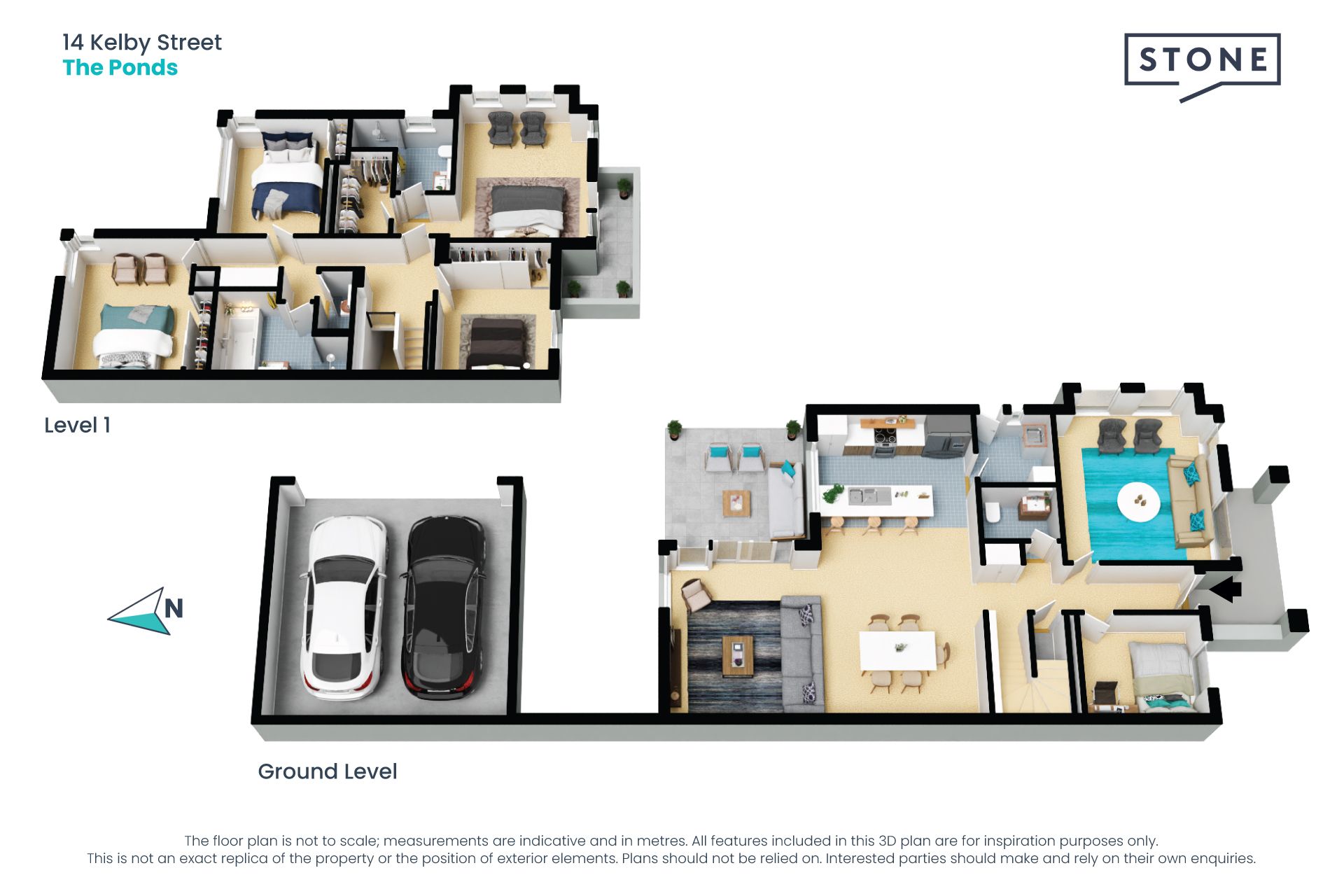 Oversize 4 Bedroom + Study Duplex right next to a Park