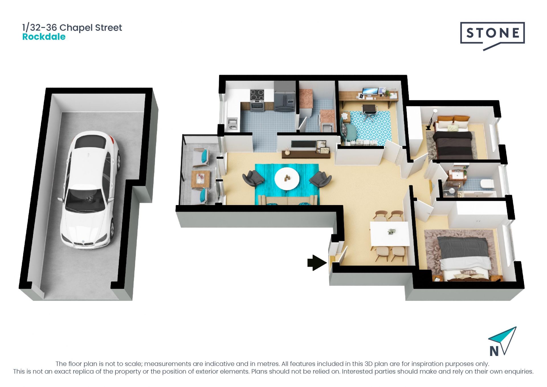 An ultra spacious first floor apartment