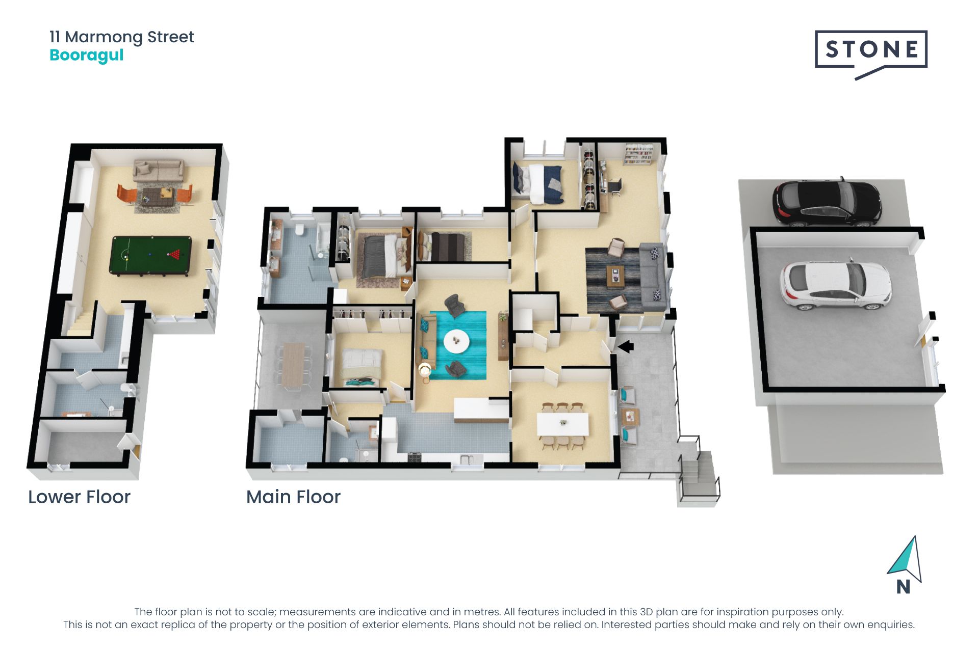 Space and water views with development potential