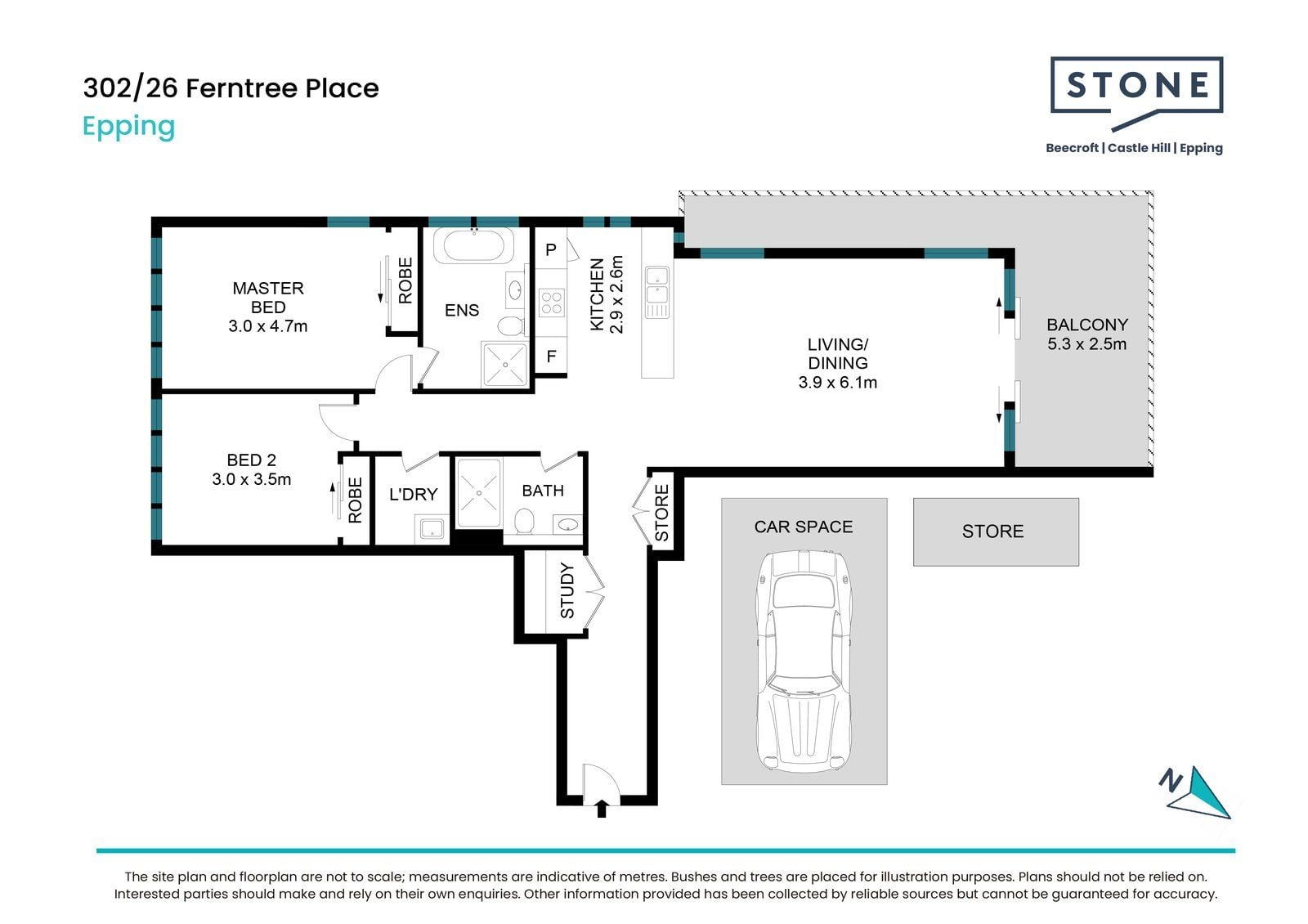 Spacious & Bright Corner 2-Bedroom Apartment with Rare Three-Side Aspect