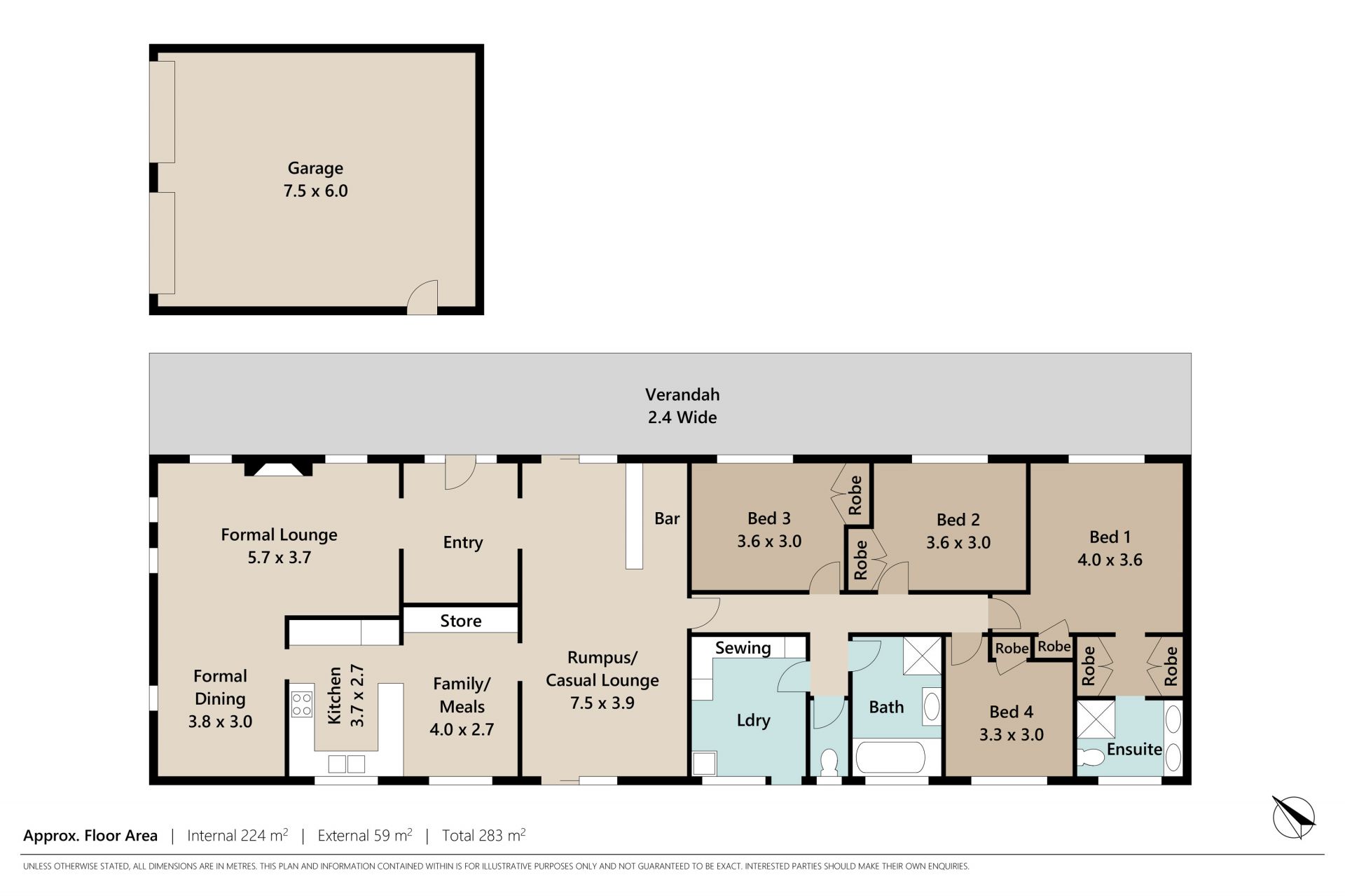 4,000m2 POOL & SHEDS